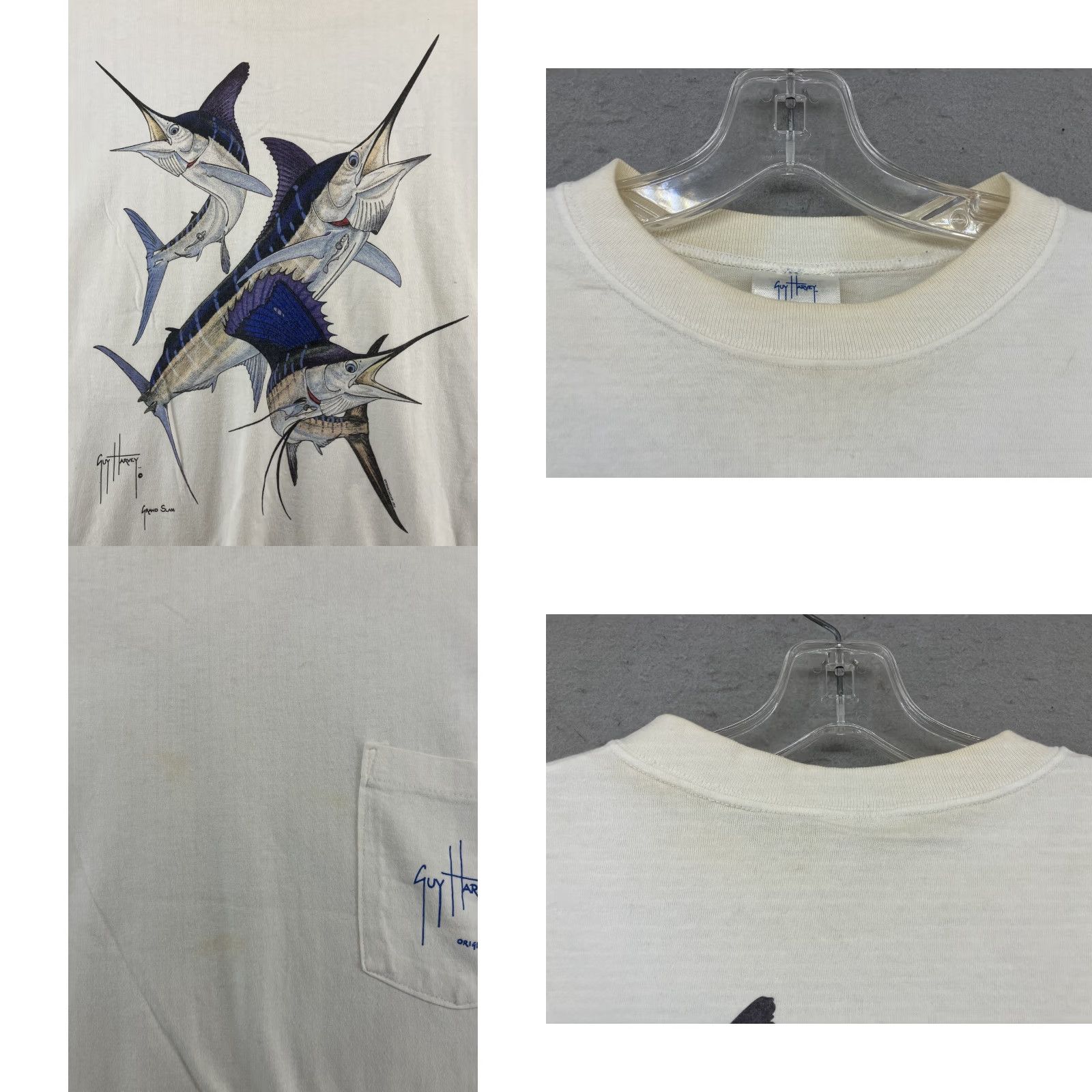 Guy Harvey Vintage Guy Harvey White T-Shirt Men XL Casual Cotton Fish Outdoor 90s Graphic Size US XL / EU 56 / 4 - 8 Thumbnail