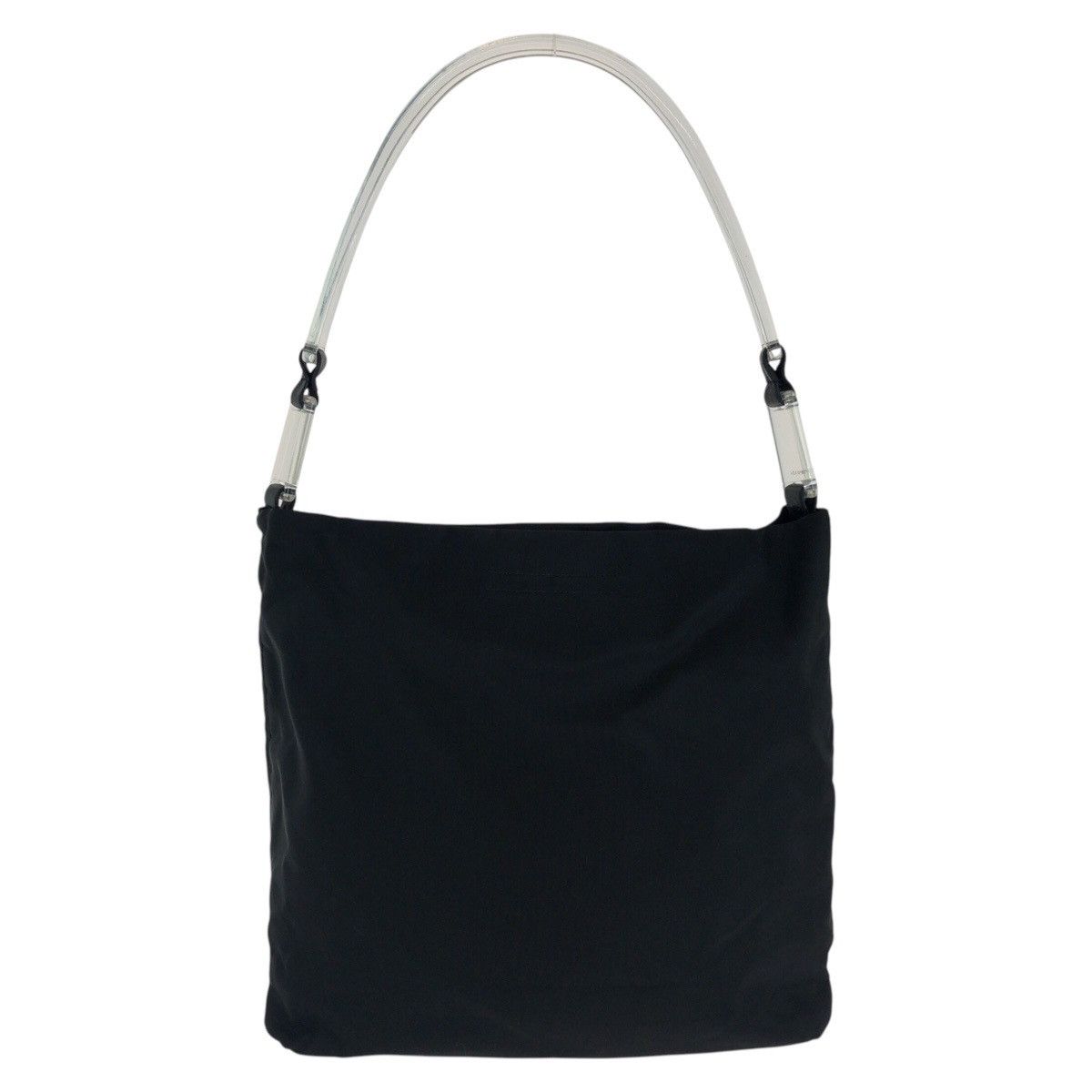 Prada Prada Tessuto Nylon Shoulder Bag Plastic Shoulder Bag in Black, Women's