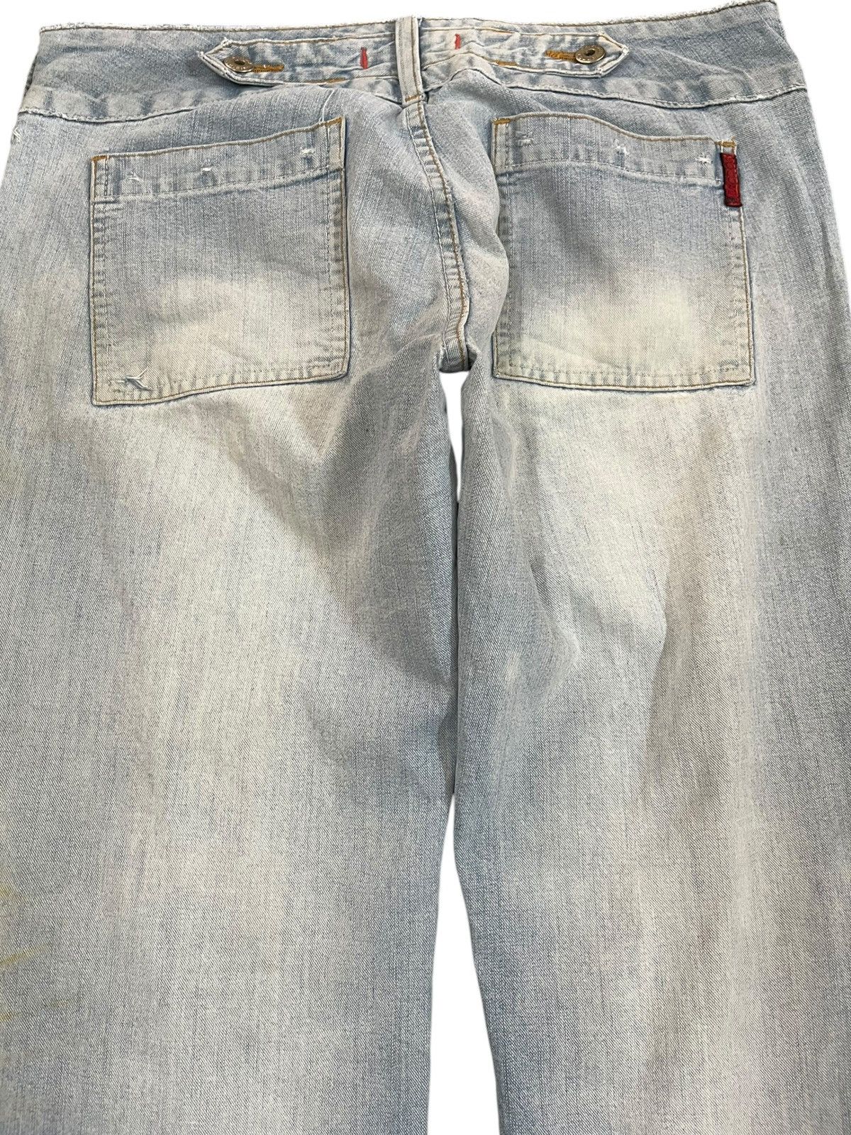 Vintage Vintage Eqoos Faded Buckle Belt Denim Size US 33 - 6 Thumbnail