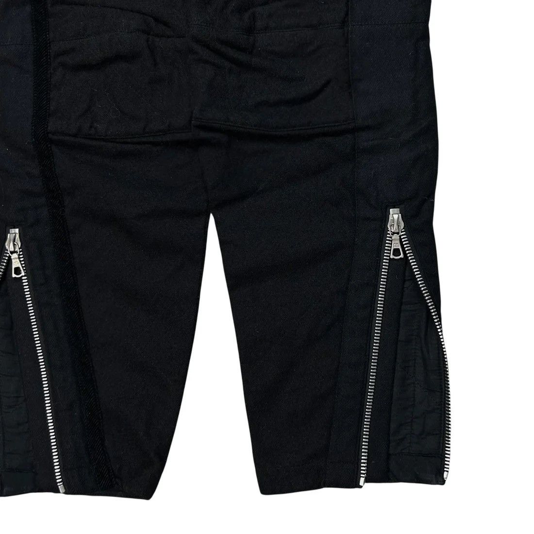 Dries Van Noten Dries Van Noten Moto Multi Zip Wool Pants - AW14 Size US 30 / EU 46 - 7 Thumbnail