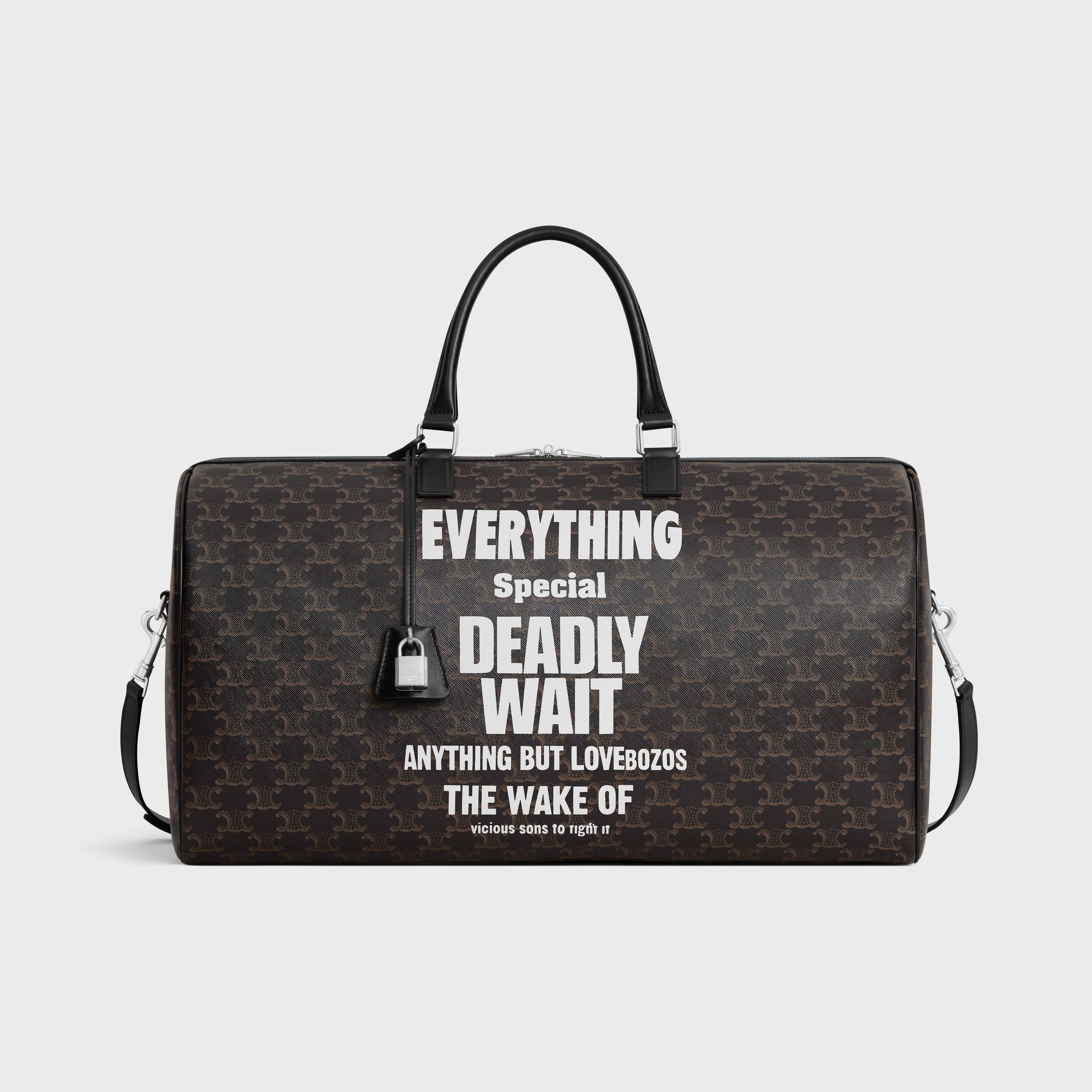 Celine o1bcso1str0524 Size : OS / Large Travel Bag in Black/Brown Size ONE SIZE - 1 Thumbnail