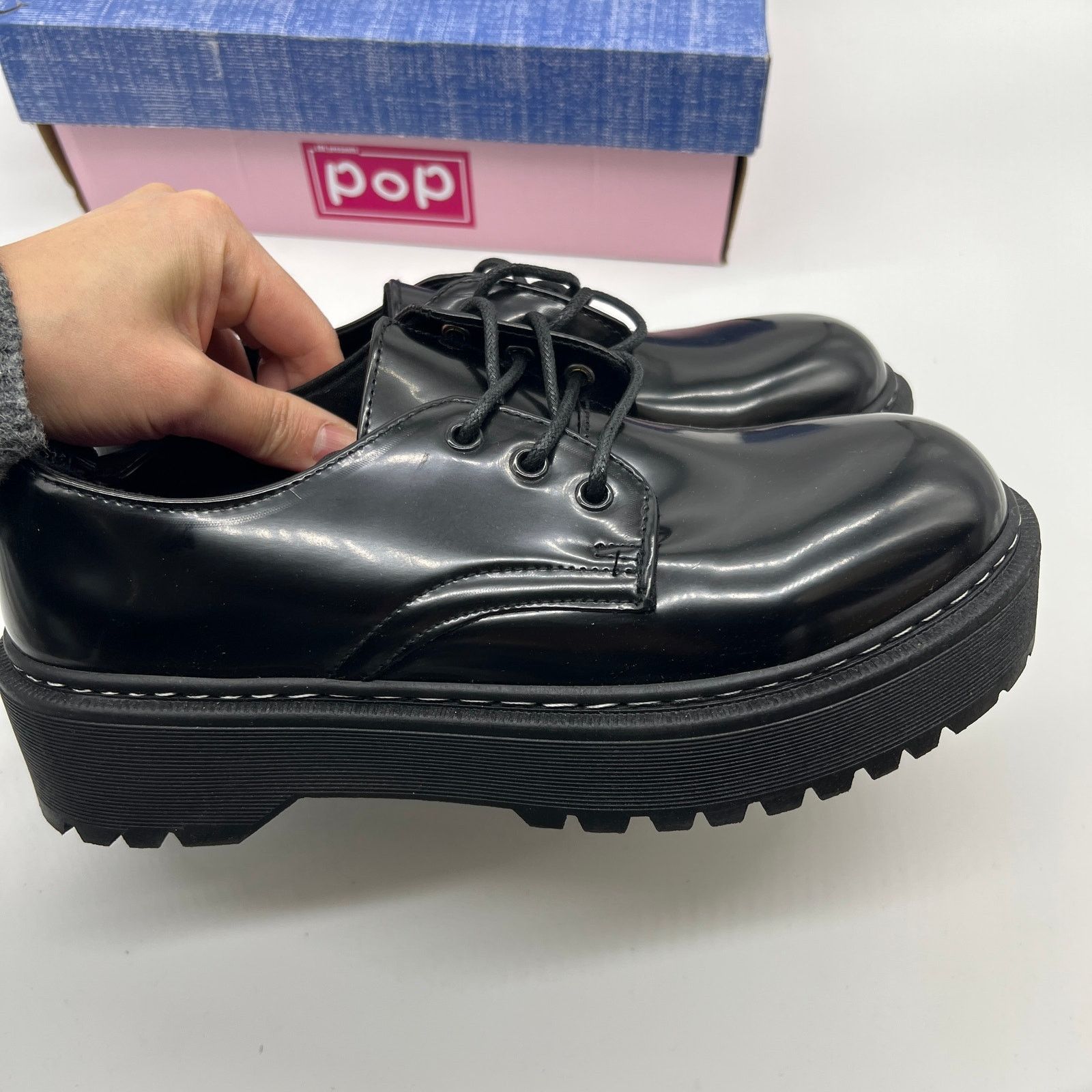 Other Pop Womens Unity Oxford Shoes Black Size 8M Size US 8 / IT 38 - 3 Thumbnail