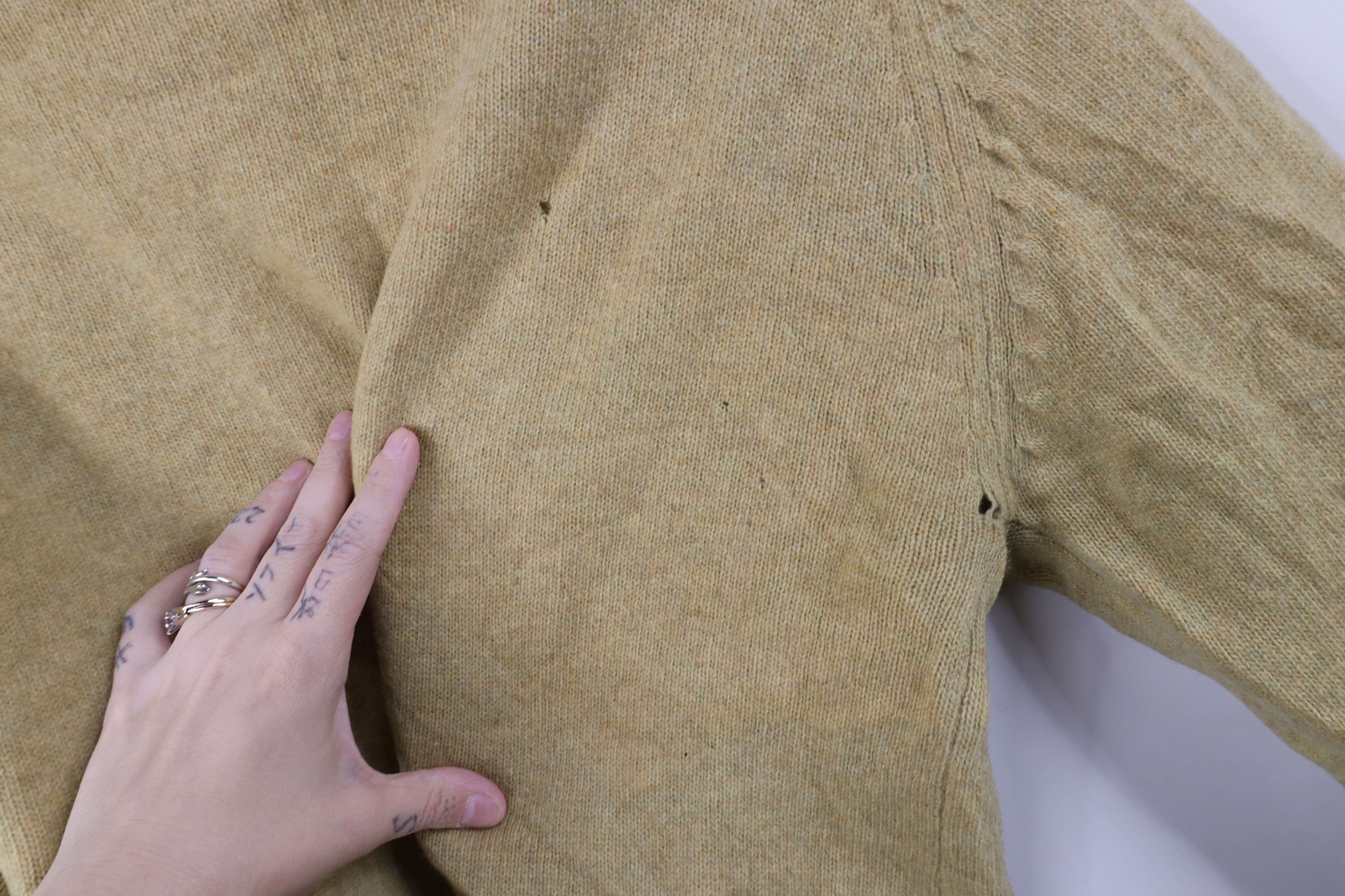 Vintage Vintage 50s Streetwear Blank Wool Knit Cardigan Sweater USA Size US M / EU 48-50 / 2 - 12 Thumbnail