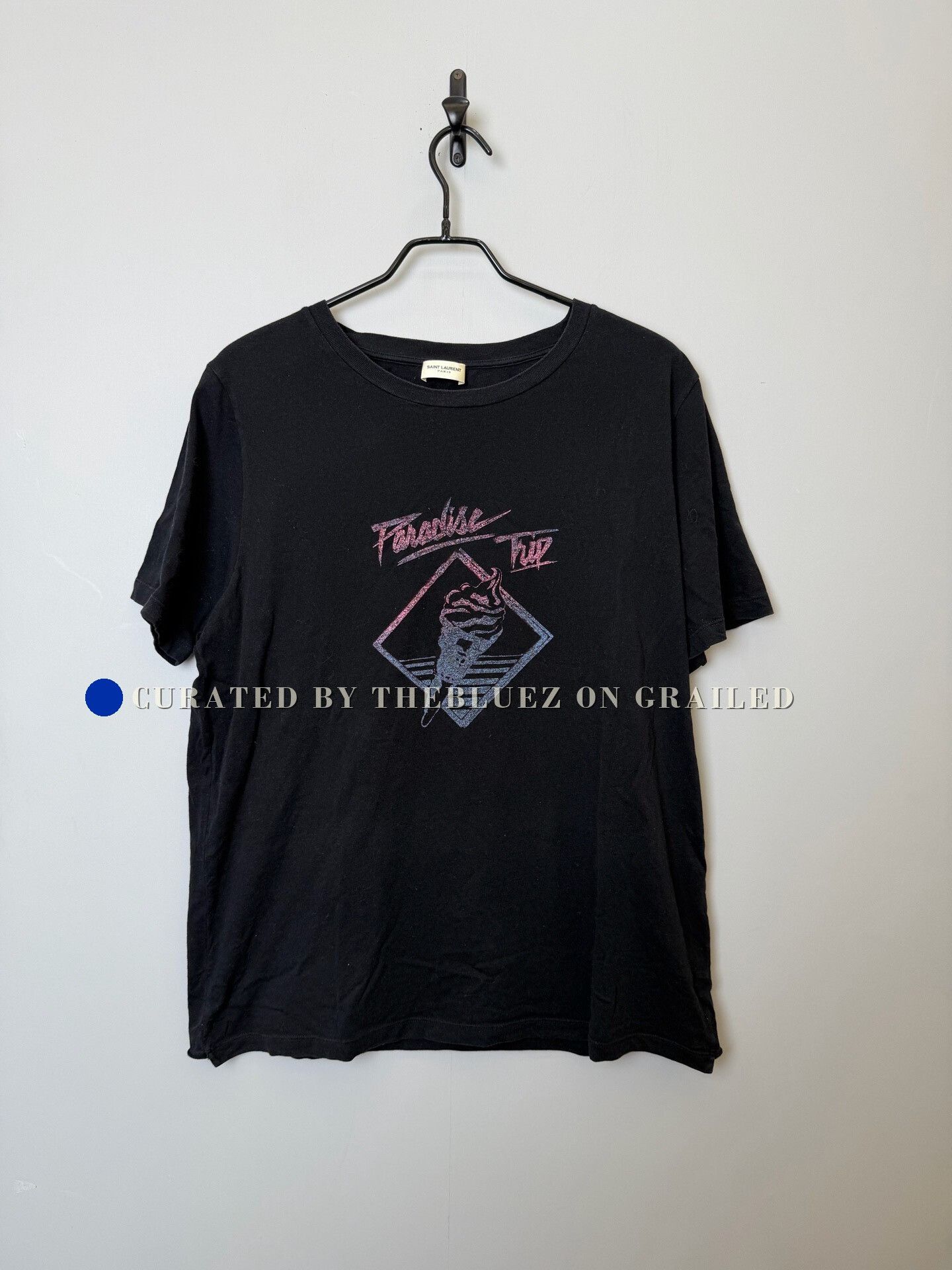 Saint Laurent Paris SS16 Saint Laurent Paris Tuxedo Print T-Shirt