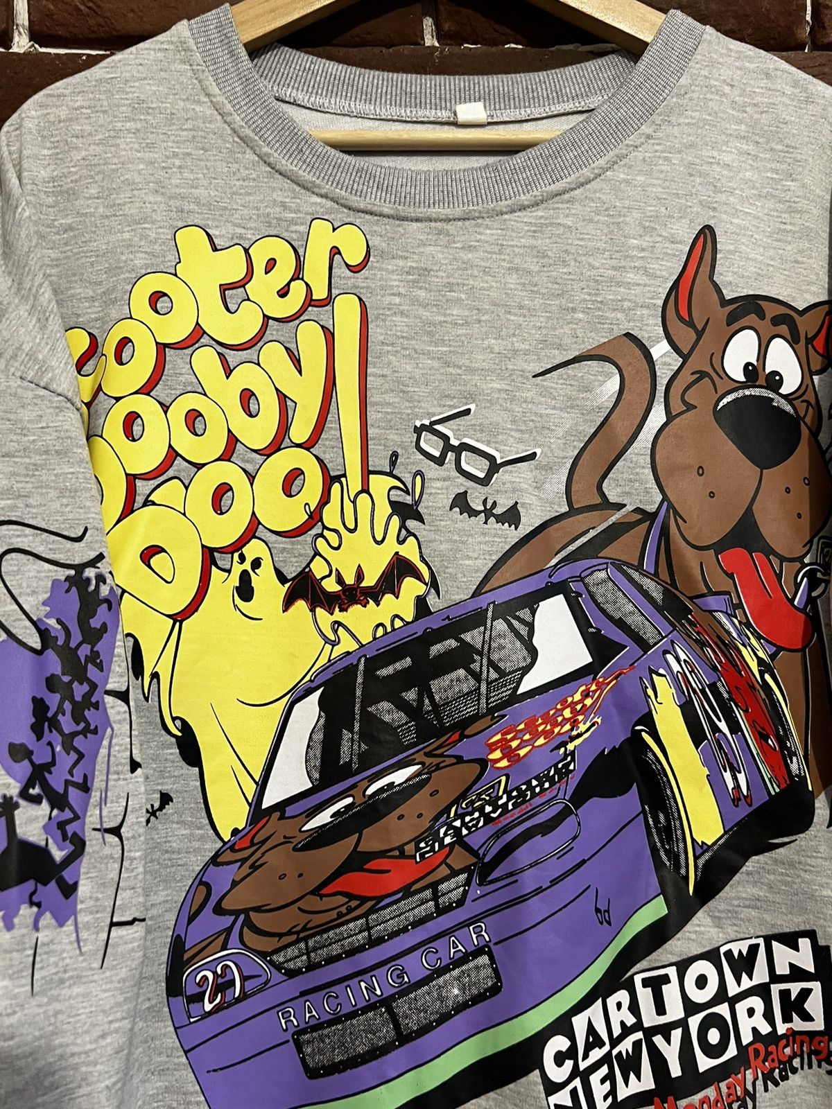 Cartoon Network Vintage Cartoon Network Scooter Scooby Doo NASCAR Sweatshirt Size US XL / EU 56 / 4 - 3 Thumbnail