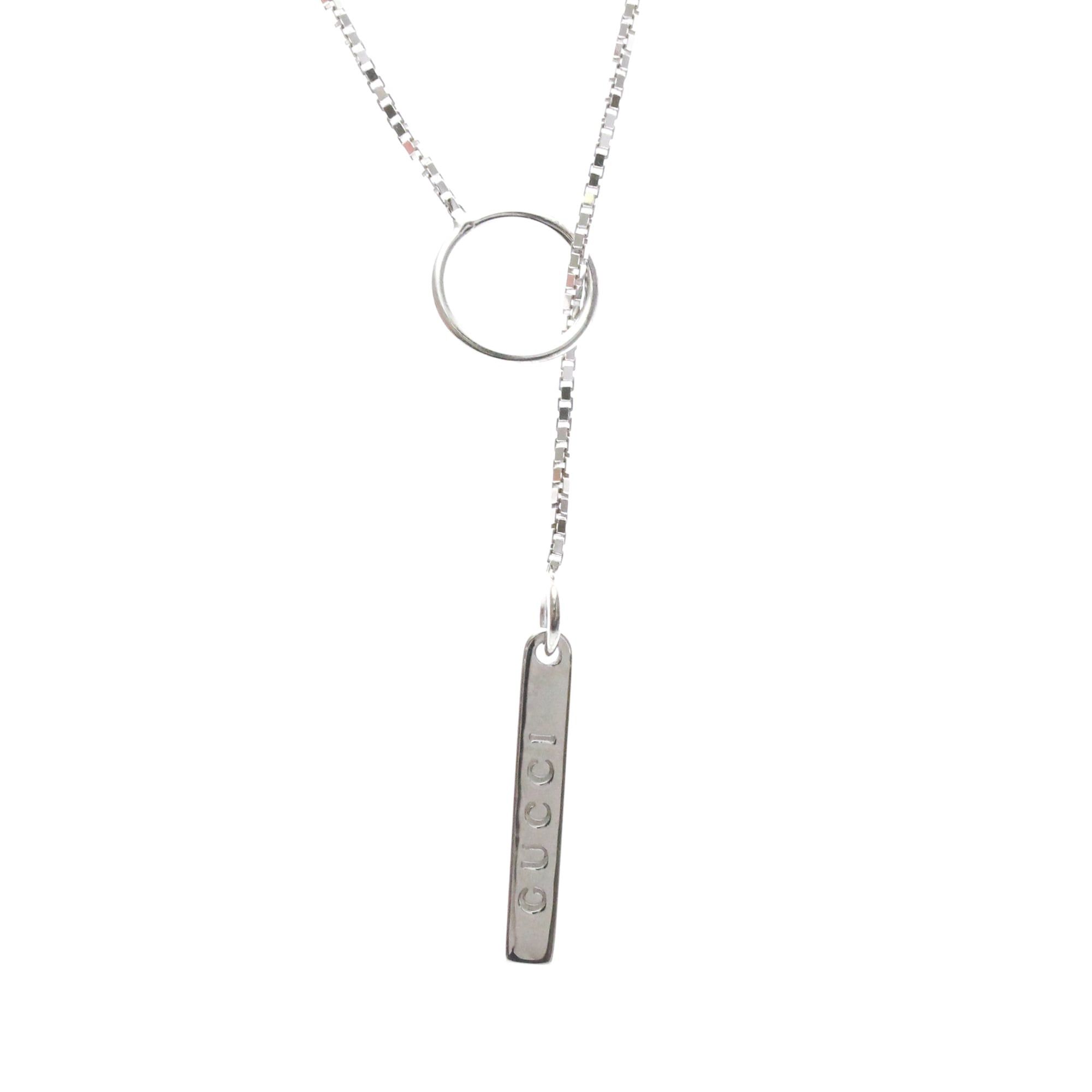 Gucci GUCCI Lariat Necklace White Gold (18K) No Stone Polished Size ONE SIZE - 1 Thumbnail