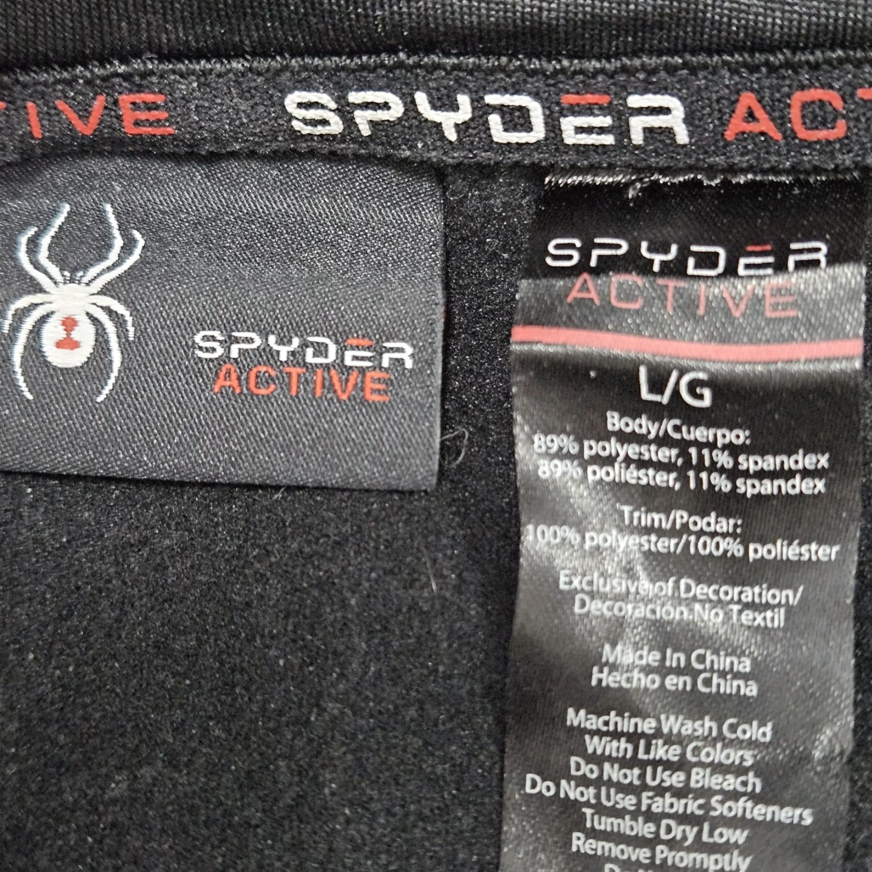 Spyder Spyder Jacket Mens L Black ProWeb 1/4 Zip Pullover Lightweight Stand-Up Collar Zipless? (note: avoid extraneous) Size US L / EU 52-54 / 3 - 3 Thumbnail