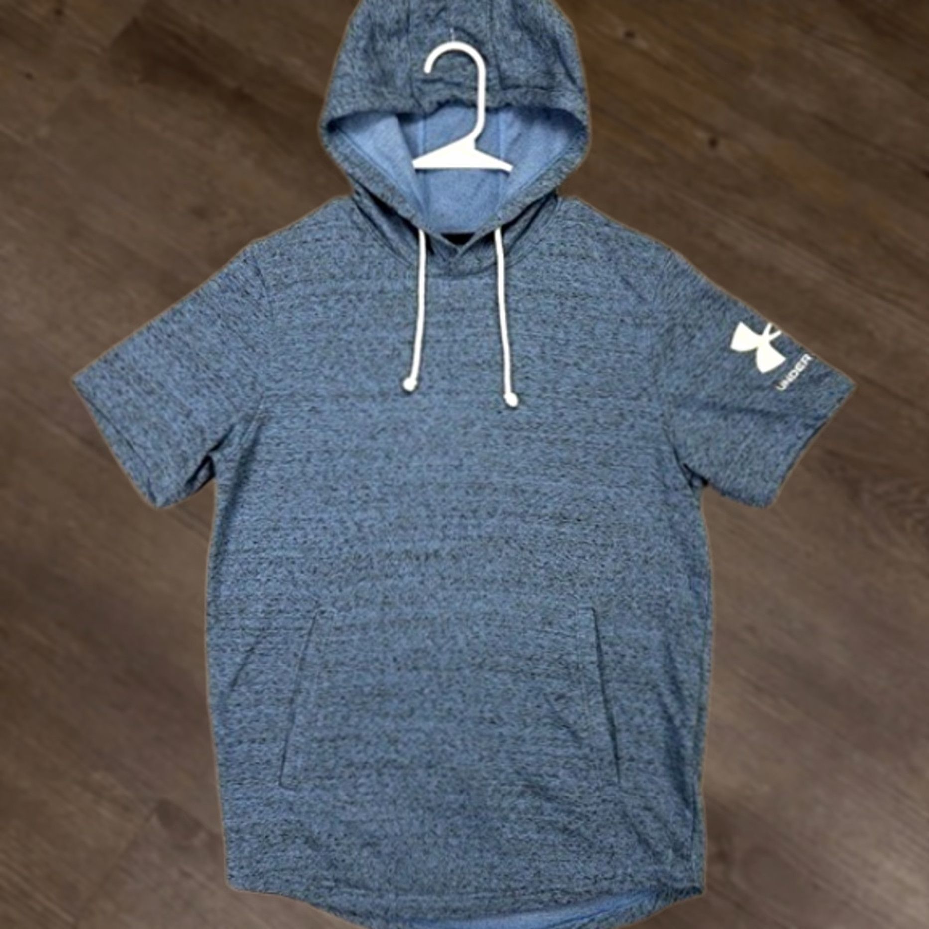 Under Armour Under Armour Hoodie Sweatshirt Mens Small Blue Short Sleeve Drawstring Clothing Pullover Breathable Logo Size US S / EU 44-46 / 1 - 1 Thumbnail