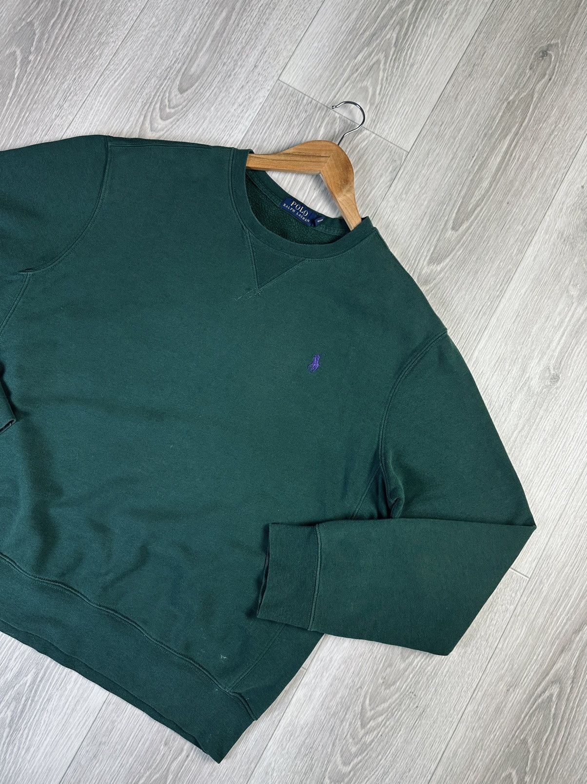 Polo Ralph Lauren × Vintage Vintage Polo Ralph Lauren Green Sweatshirt Size L Size US L / EU 52-54 / 3 - 2 Thumbnail
