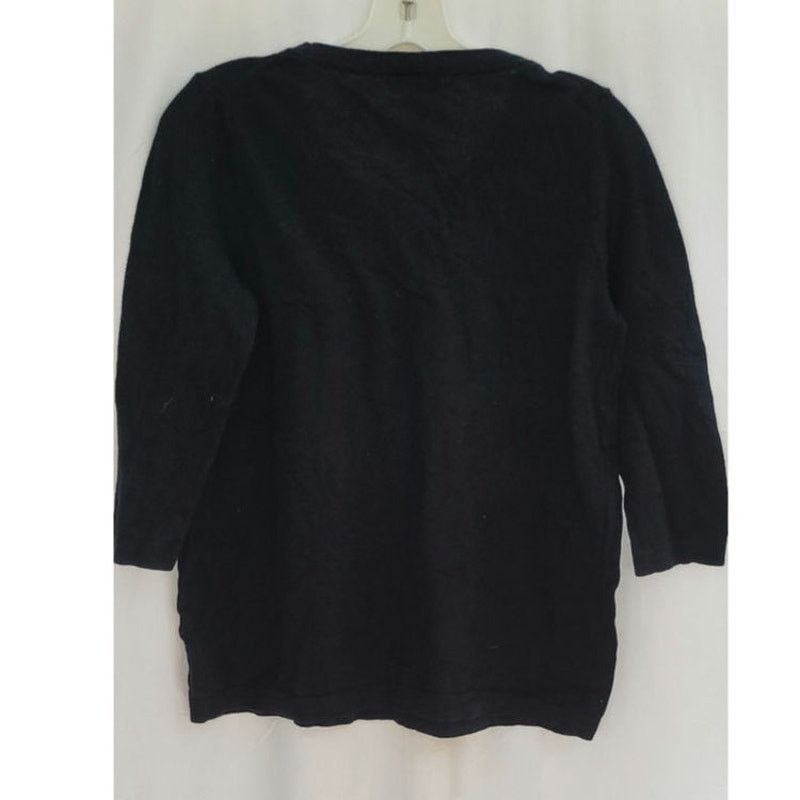Gap Gap Loose 3/4-Length Black Poet-Sleeve Top Size M Size M / US 6-8 / IT 42-44 - 5 Thumbnail