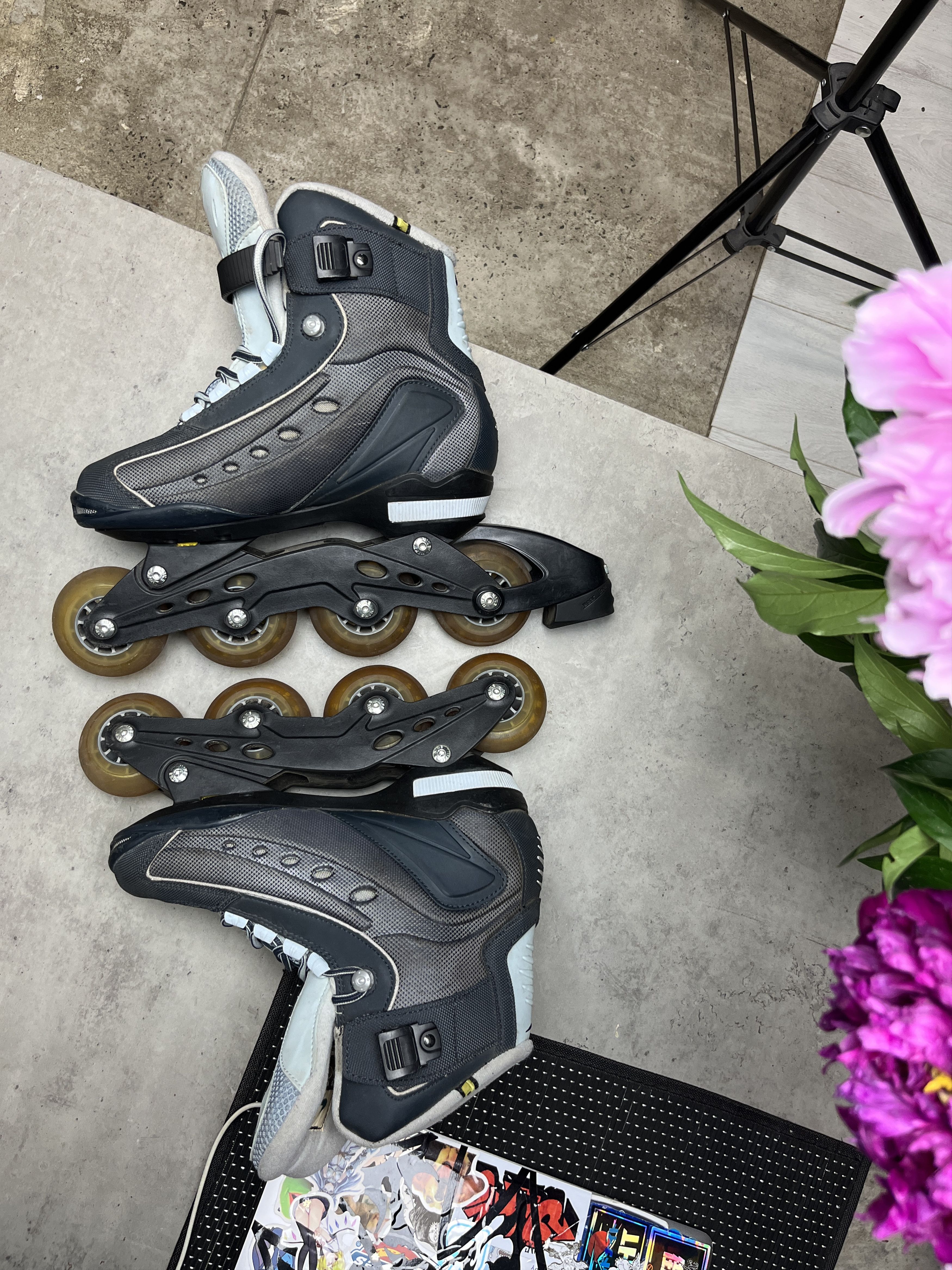 Nike 2000s VINTAGE NIKE COMP LITE SKATES ROLLERBLADES - 5108 Size US 6 / EU 39 - 3 Thumbnail
