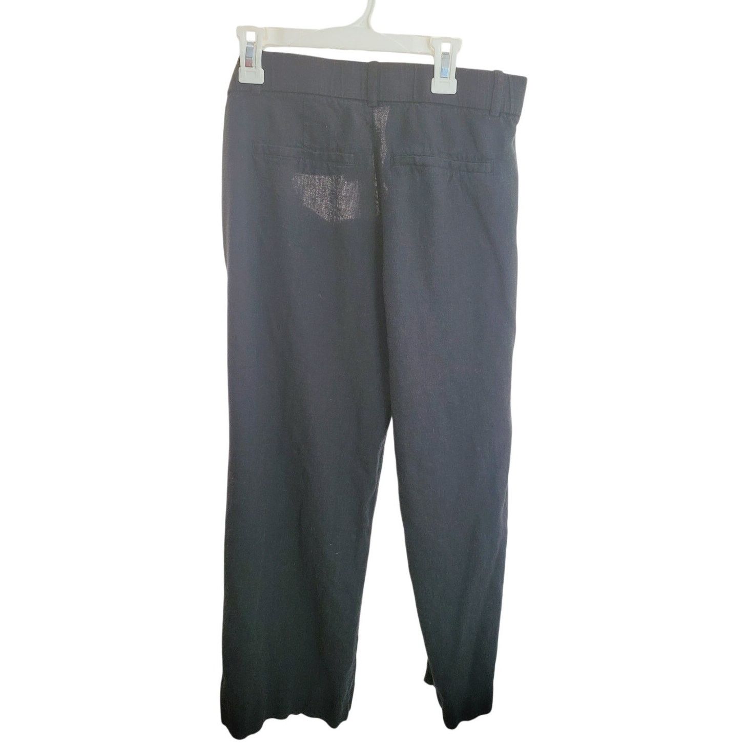 Abercrombie & Fitch Abercrombie & Fitch Black Linen Blend Trouser Pants 27/4 Size 27" / US 4 / IT 40 - 2 Thumbnail