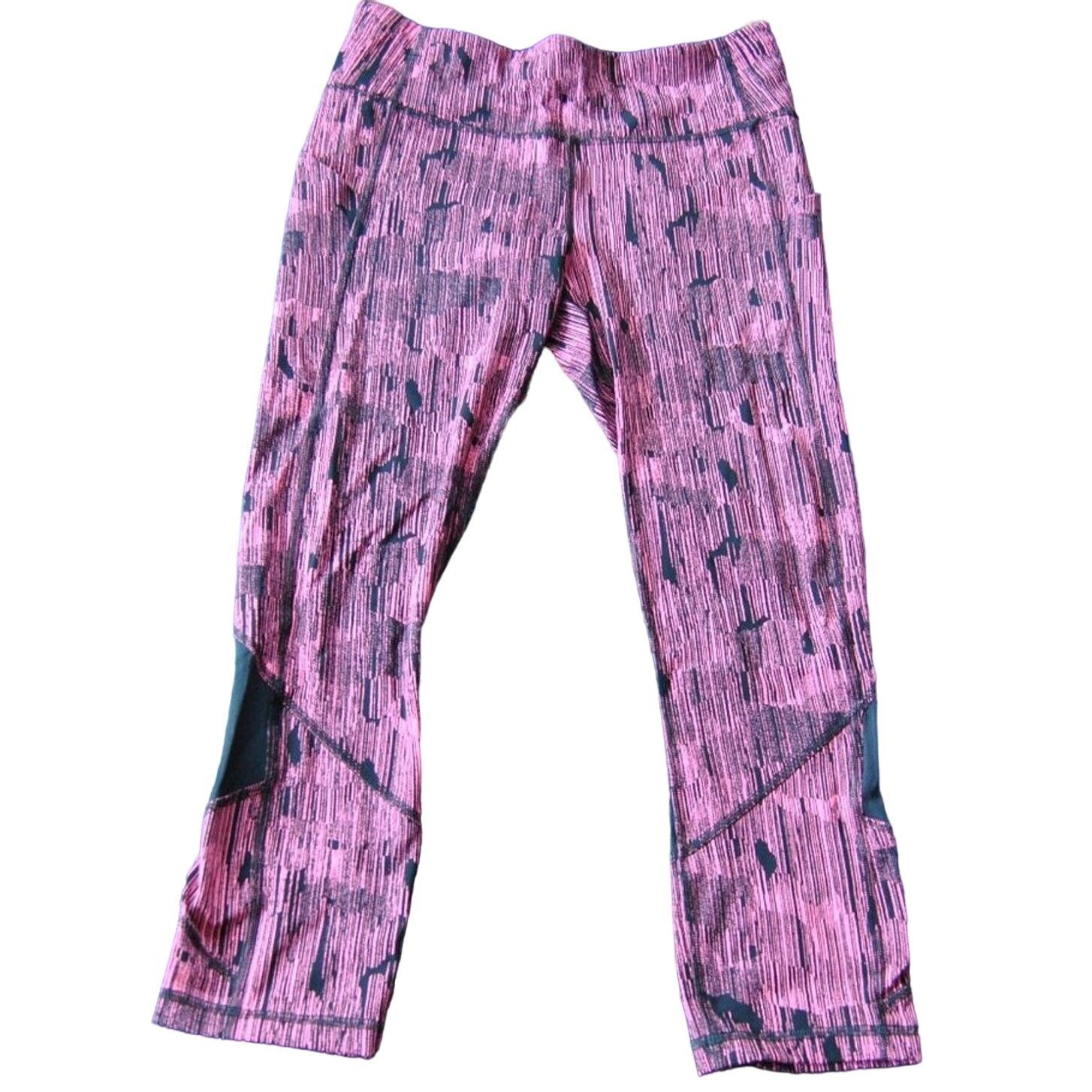 Lululemon Lululemon Leggings with Pockets Pink and Black Size 6 Size 26" / US 2 / IT 38 - 1 Thumbnail
