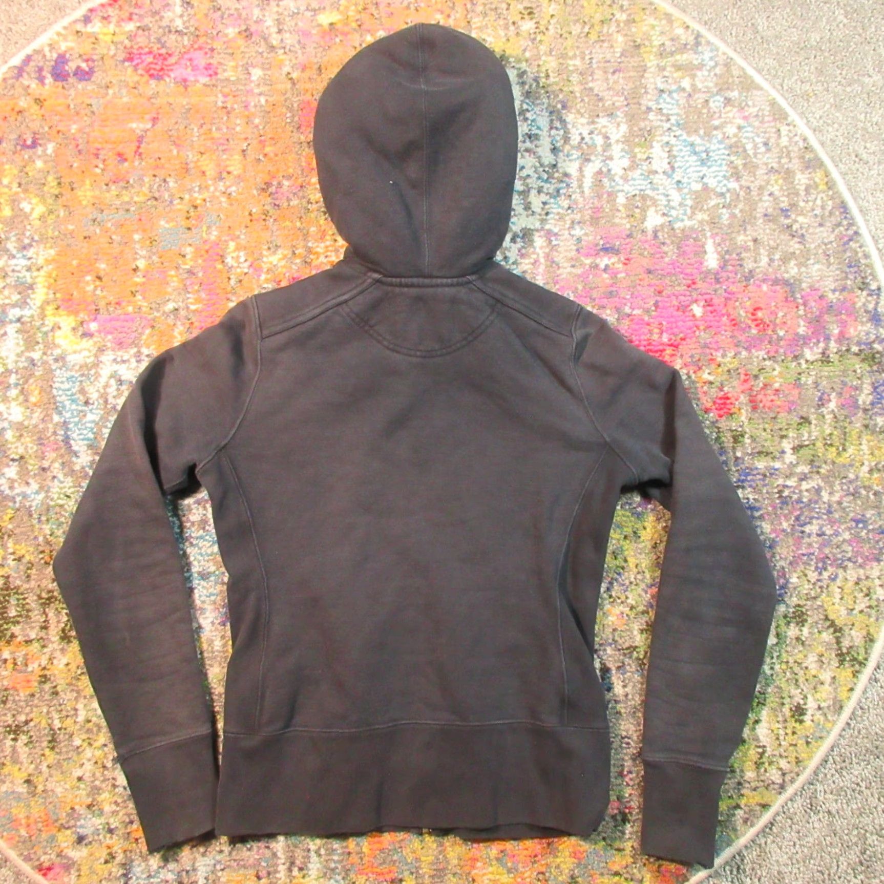 Vintage American Giant Hoodie Womens XS Black heavy Cotton Fleece Full Zip USA Size XS / US 0-2 / IT 36-38 - 2 Thumbnail