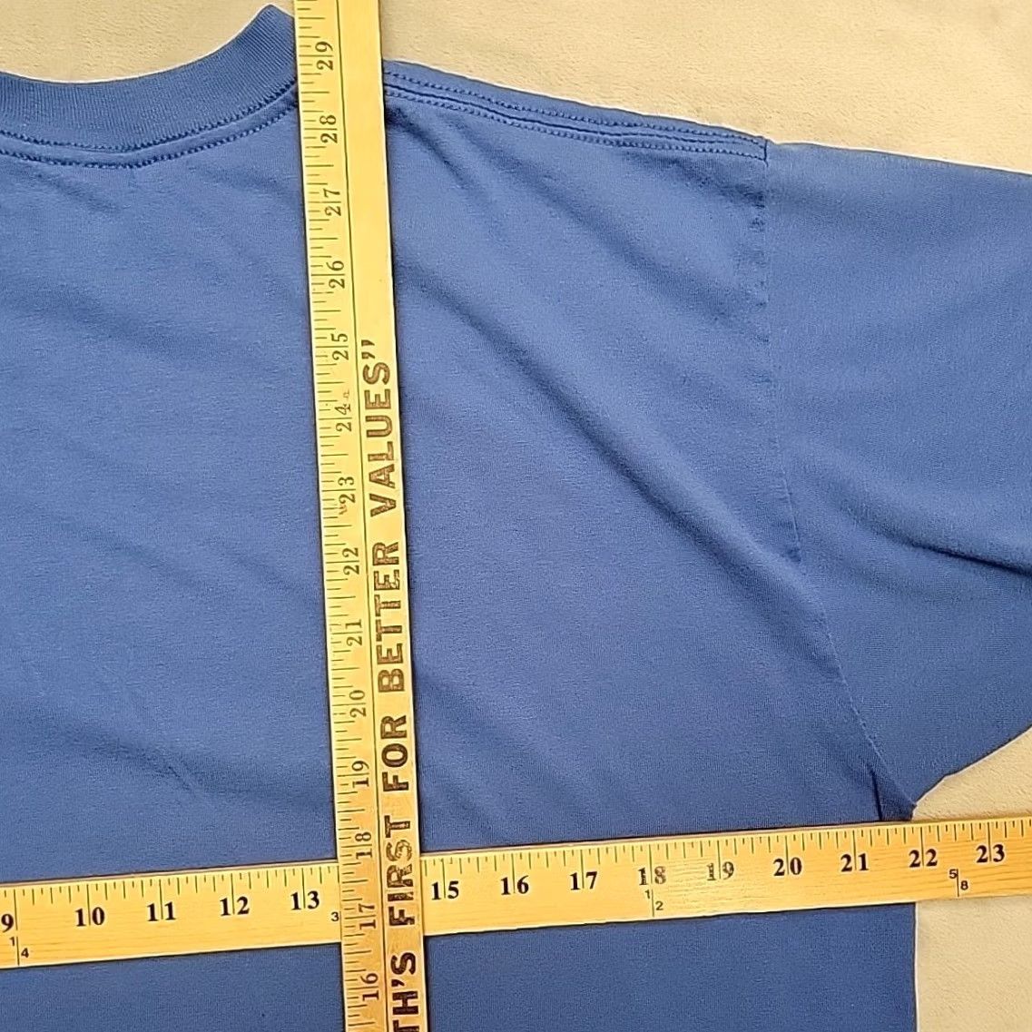 Vintage VINTAGE Roebucks Shirt Mens XL Blue Blank Single Stitch Selvedge Made In USA Pocket Size US XL / EU 56 / 4 - 8 Thumbnail