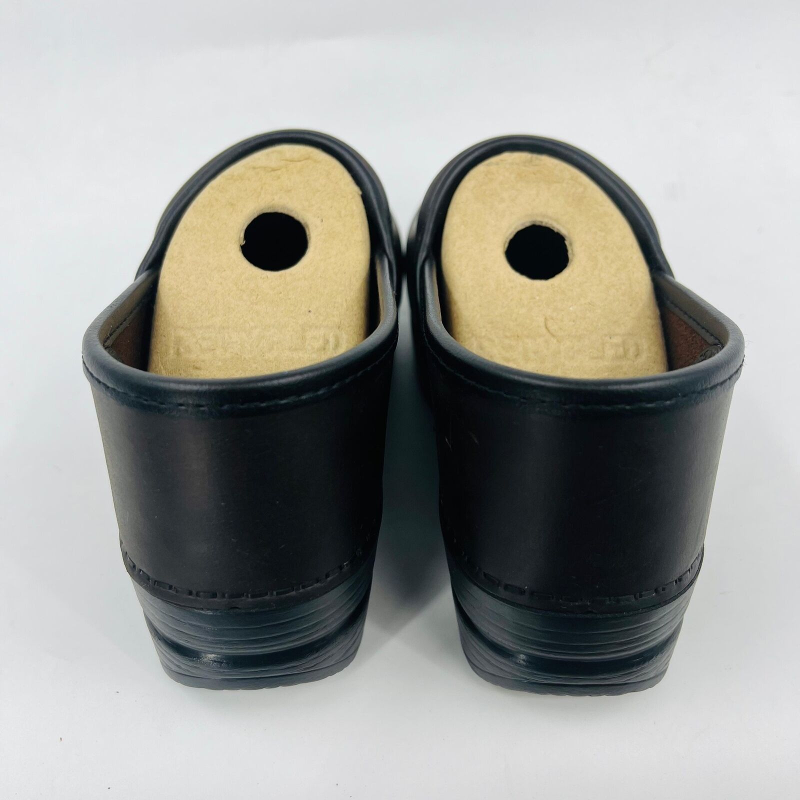 Dansko DANSKO WOMENS ANTIQUE BROWN/BLACK LEATHER CLOGS SIZE7.5B Size US 7.5 / IT 37.5 - 3 Thumbnail