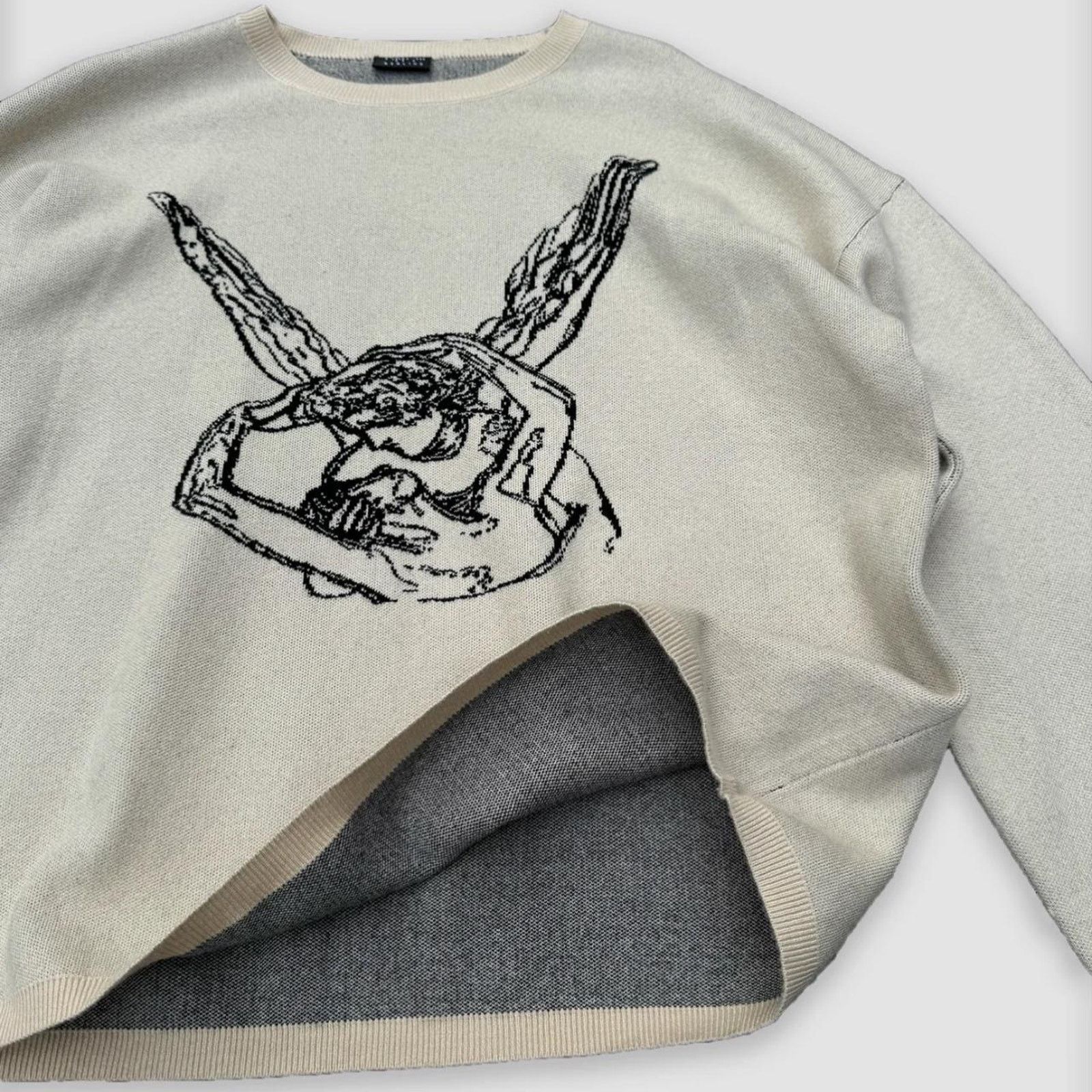 Other Unisex Cream and Black Sweater Size US M / EU 48-50 / 2 - 2 Thumbnail