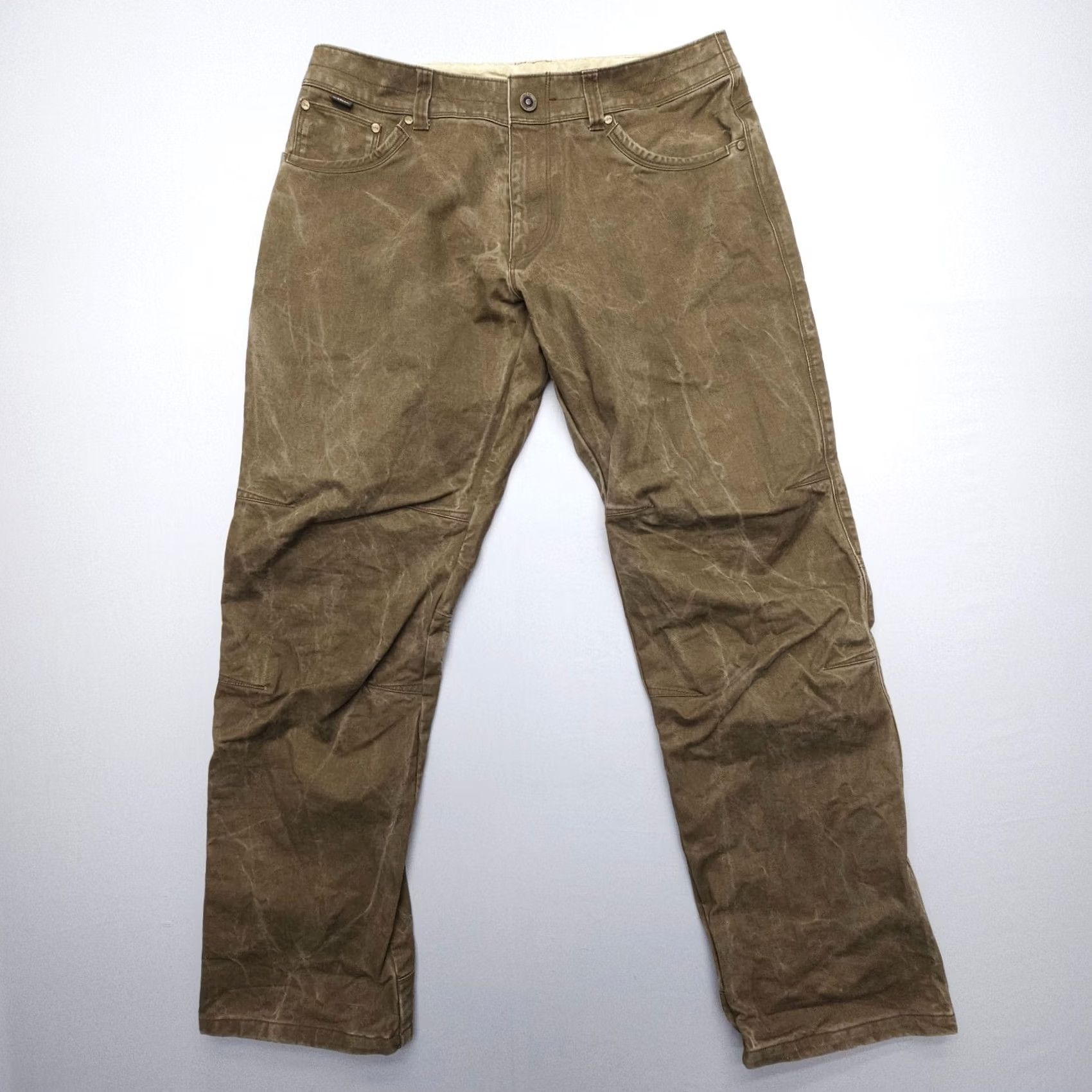 Vintage Kuhl Rydr Pants Mens 34 x 30 Canvas Twill Brown 5-Pocket Straight Regular Vintage? No Size US 34 / EU 50 - 2 Thumbnail