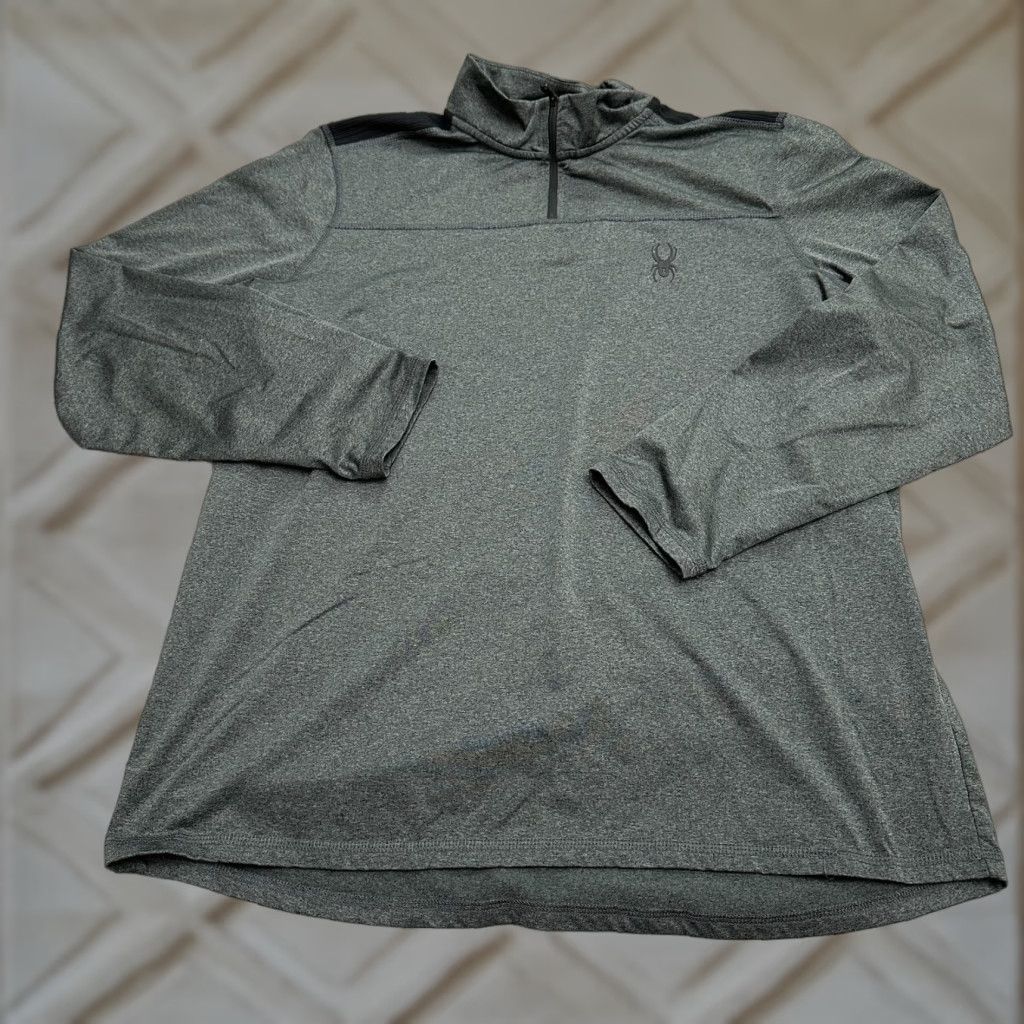Spyder Spyder Jacket Mens Large ProW=B Active ProW=B Light Jacket Dark Gray 1/4 Zip Outdoor All Seasons Lightweight | Spyder | Jacket | Mens | Large | Gray Size US L / EU 52-54 / 3 - 1 Thumbnail