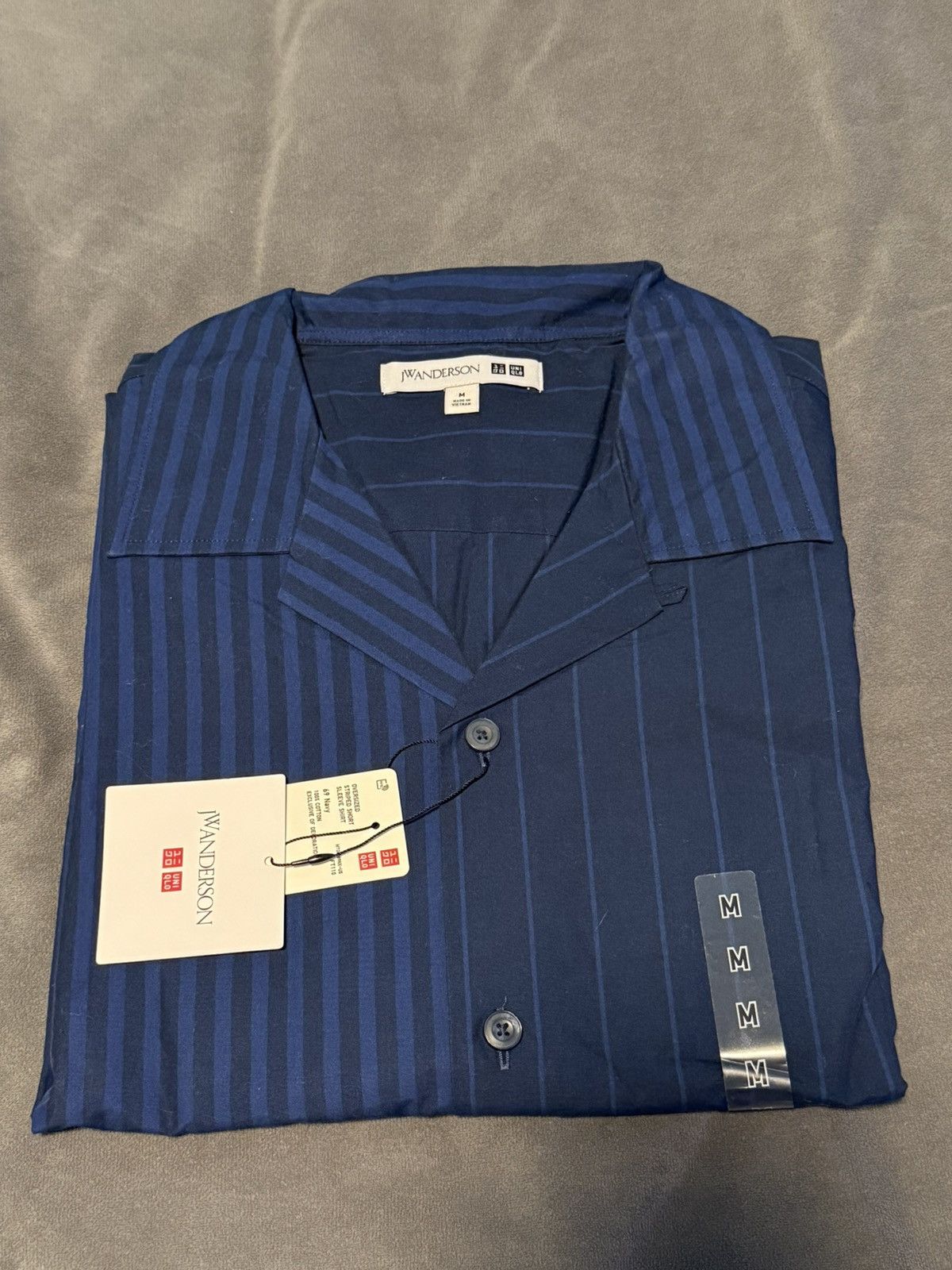 JW Anderson JW Anderson oversized striped short sleeve shirt Size US M / EU 48-50 / 2 - 1 Thumbnail