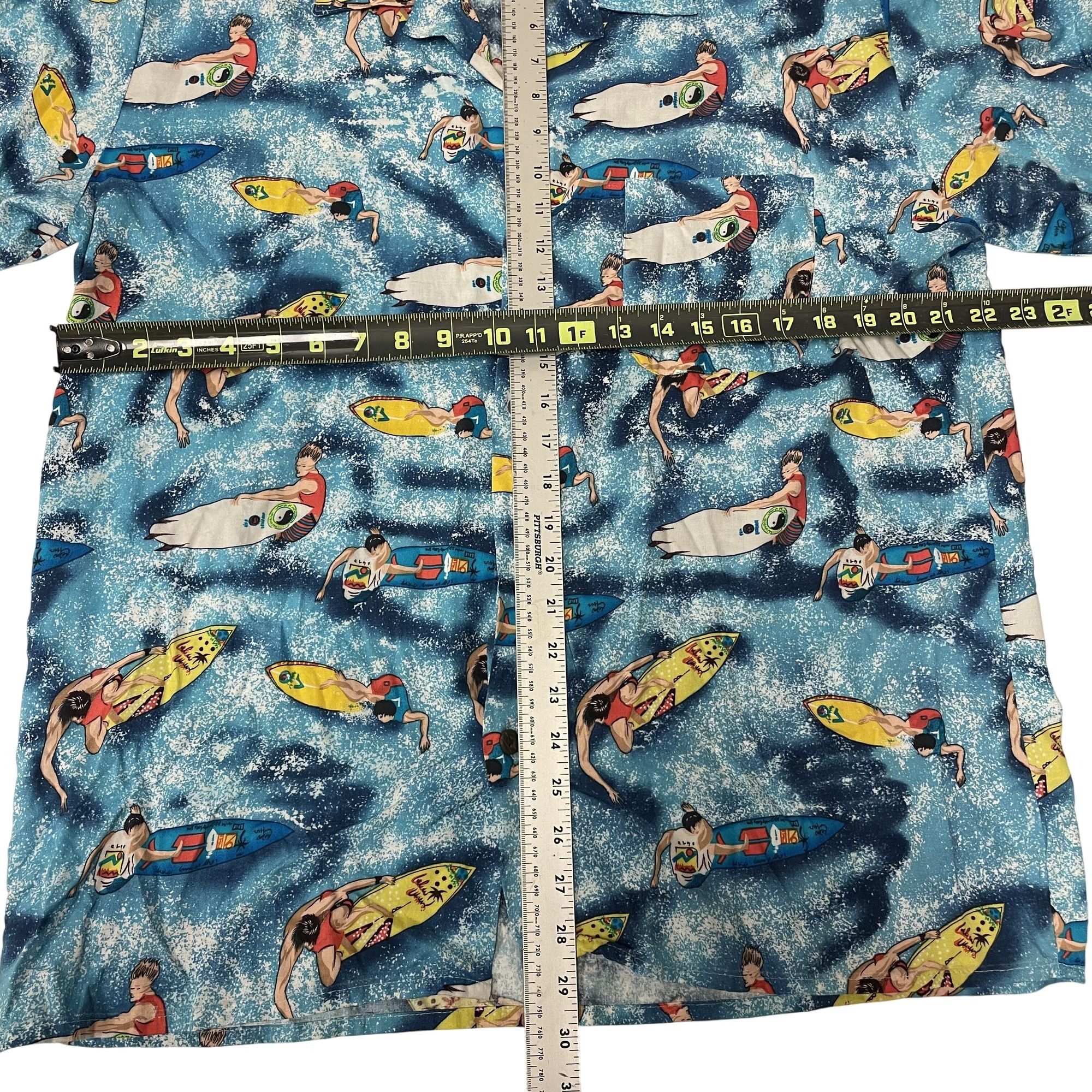 Ocean Current Vtg Ocean Current Blue HAWAIIAN TROPICAL Surfer Shirt Size US M / EU 48-50 / 2 - 8 Thumbnail