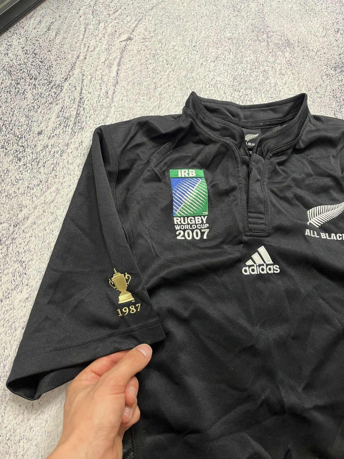 Adidas × Vintage New Zealand All Blacks Adidas World Cup 2007 Rugby Jersey Size US M / EU 48-50 / 2 - 6 Thumbnail