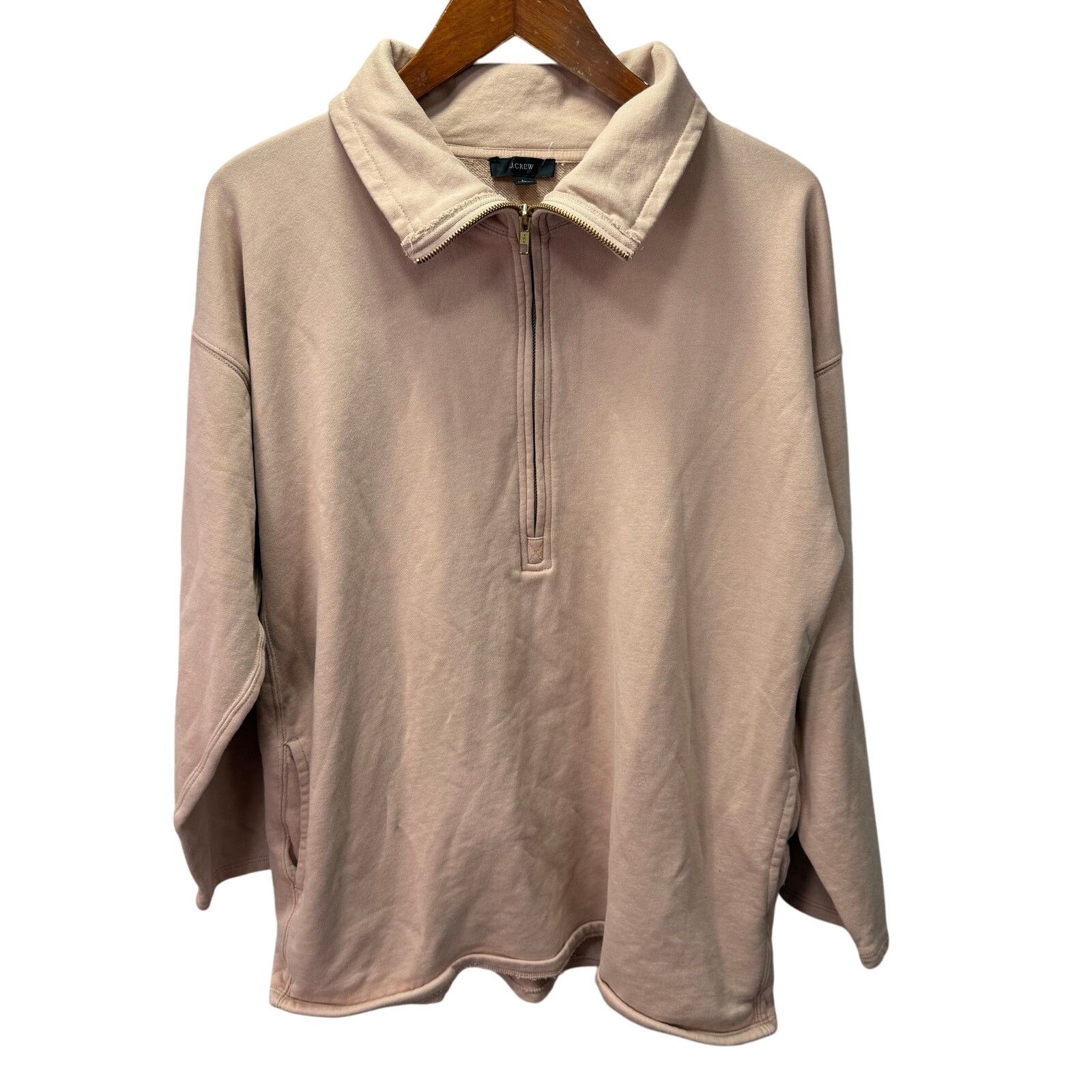 J.Crew J Crew Women's Sweatshirt Pullover sz L Cotton # G709 Size L / US 10 / IT 46 - 3 Thumbnail
