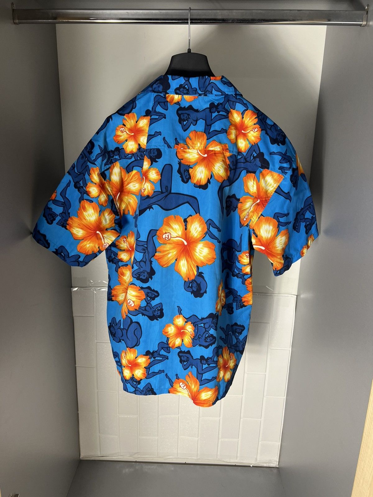 Hot Model Sex × Vintage VERY RARE HAWAII SEXY HOT BABY FLOWERS DESIGNER SHIRT 90s Size US L / EU 52-54 / 3 - 7 Thumbnail