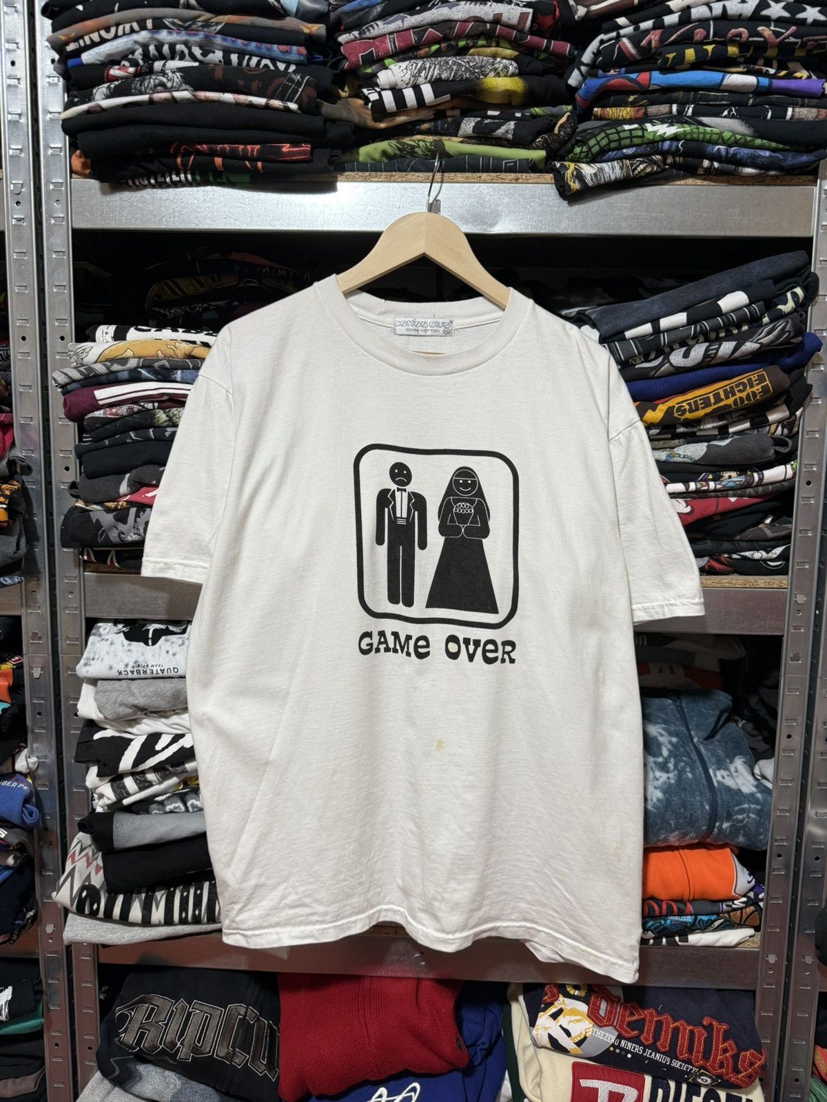 Vintage Vintage Humor Unhappy Wedding Game Over T-Shirt Y2K Hype Size US XL / EU 56 / 4 - 1 Thumbnail