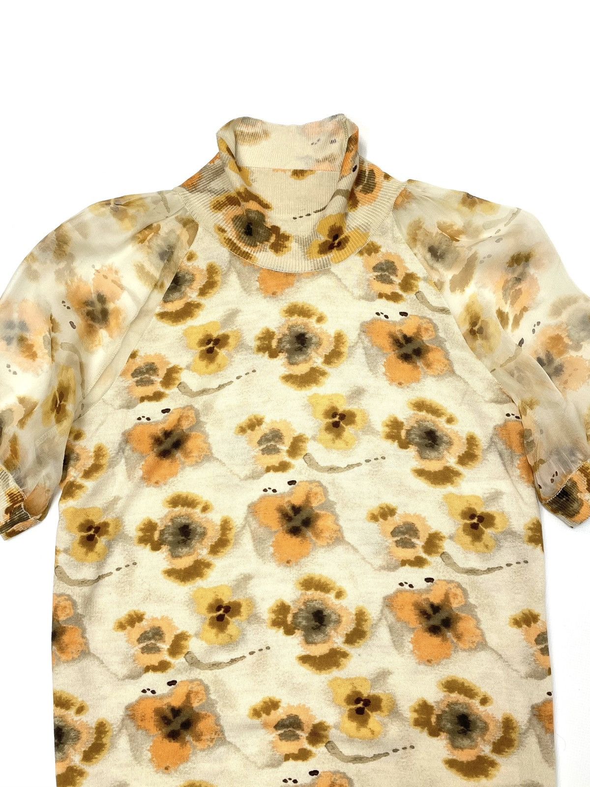 Dior Christian Dior by John Galliano Floral Knit Top - Size FR 38 Size S / US 4 / IT 40 - 7 Thumbnail