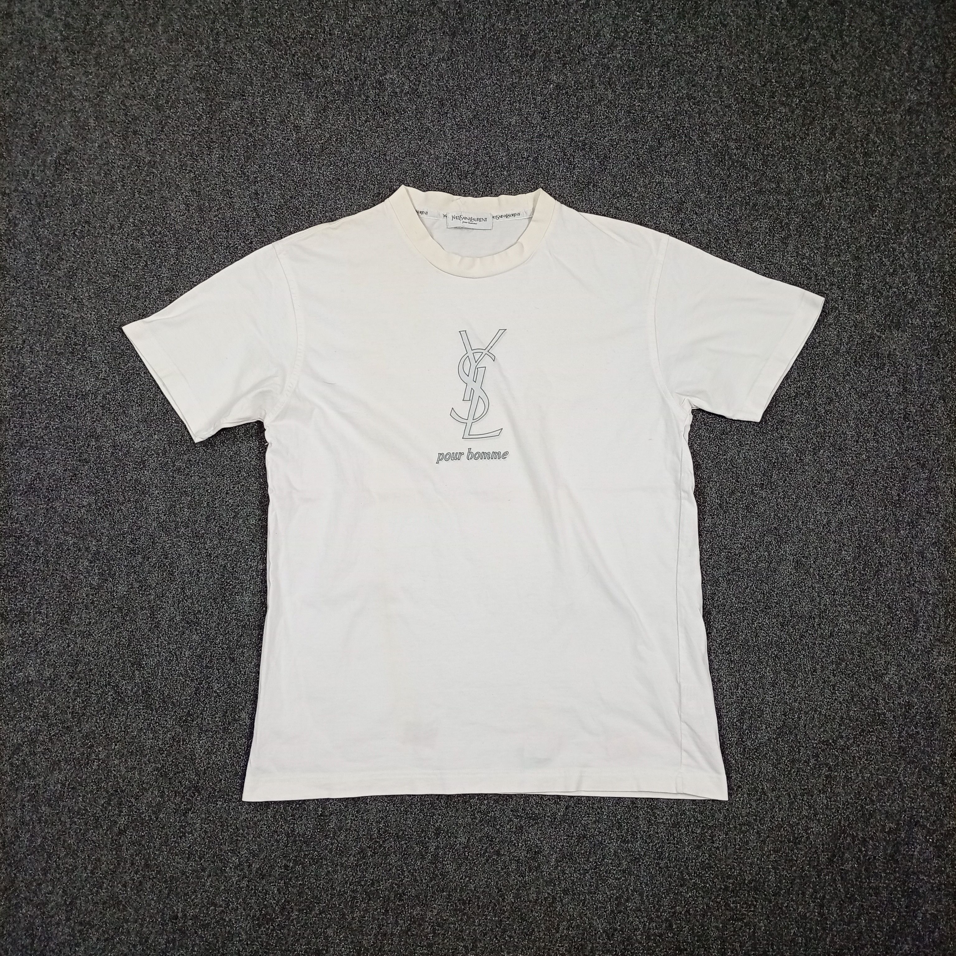 Streetwear × Yves Saint Laurent YSL tshirt France designer chest