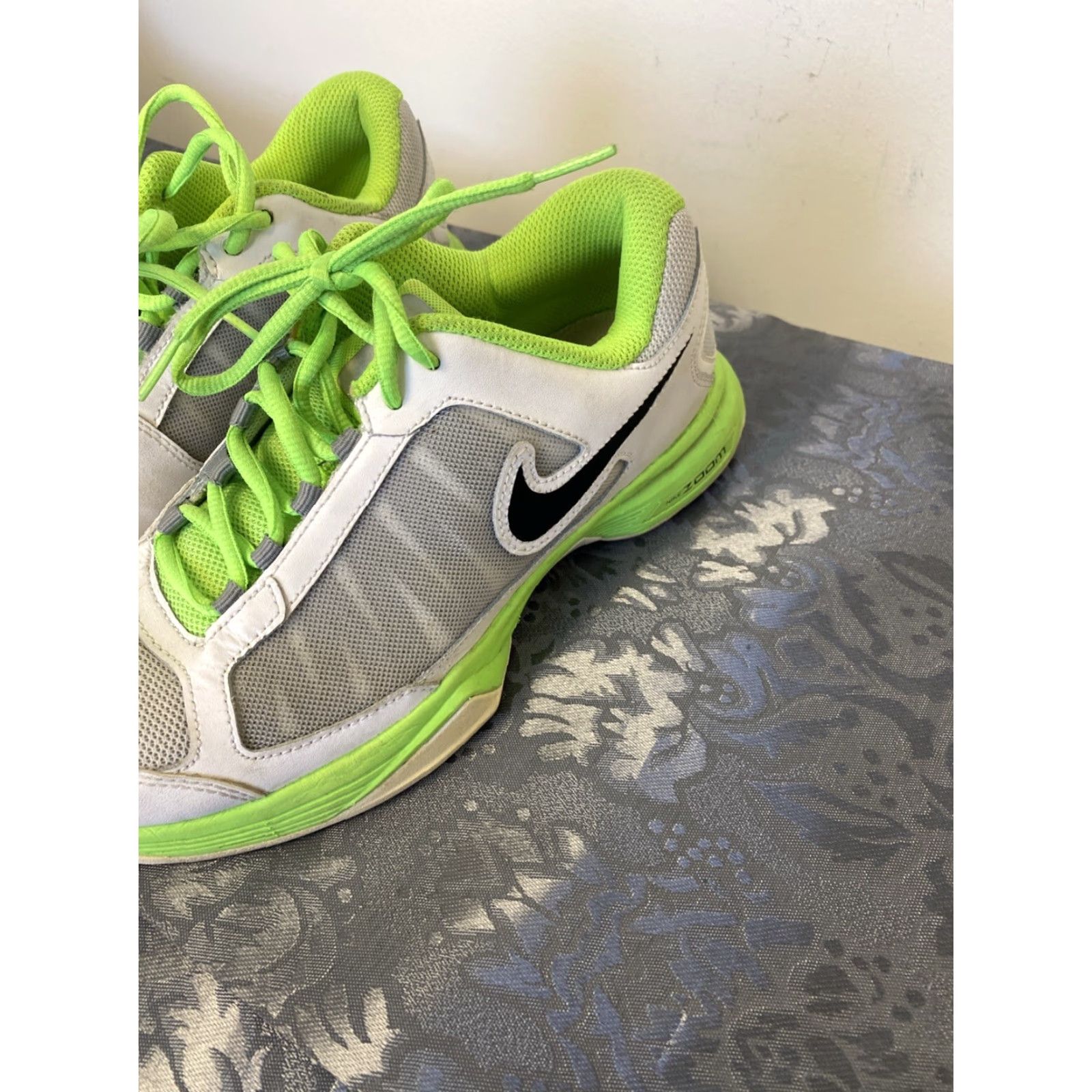 Nike NIKE Court Lite Women's Sneakers Low Top Lace-Up Athletic Shoes White/Green US Size 6.5 Size US 6.5 / IT 36.5 - 2 Thumbnail