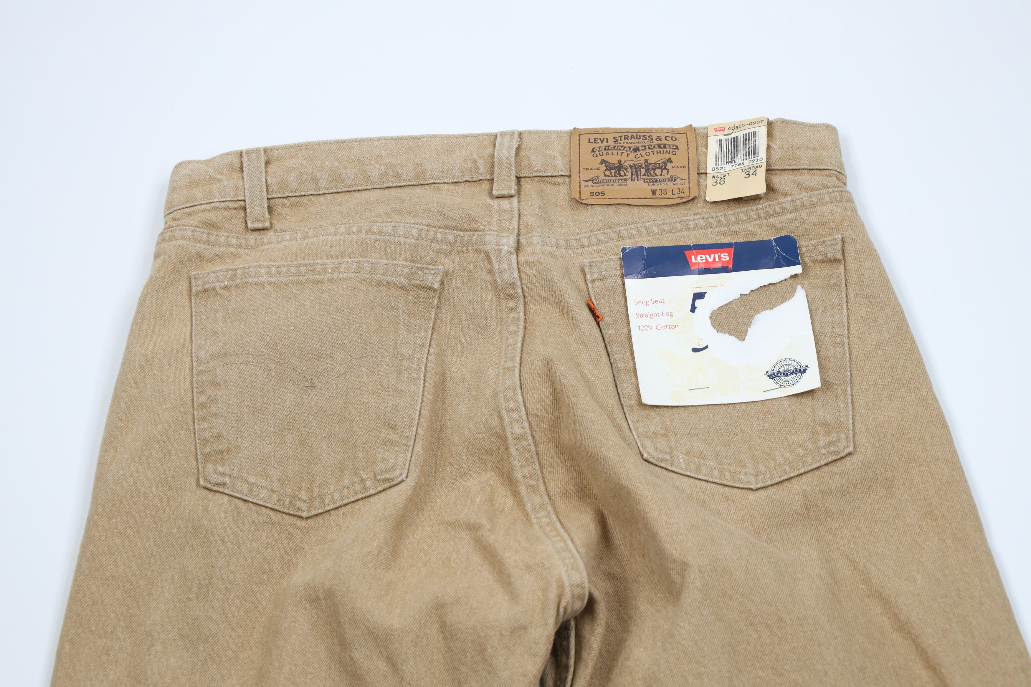 Levi's Deadstock Vintage 80s Levis 505 Orange Leg Jeans USA Size US 36 / EU 52 - 11 Thumbnail