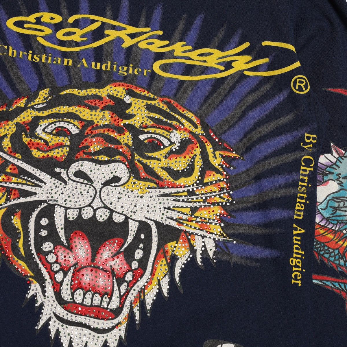 Ed Hardy Ed Hardy Christian Audigier Tattoo Overprinted Longsleeve Size L / US 10 / IT 46 - 4 Thumbnail