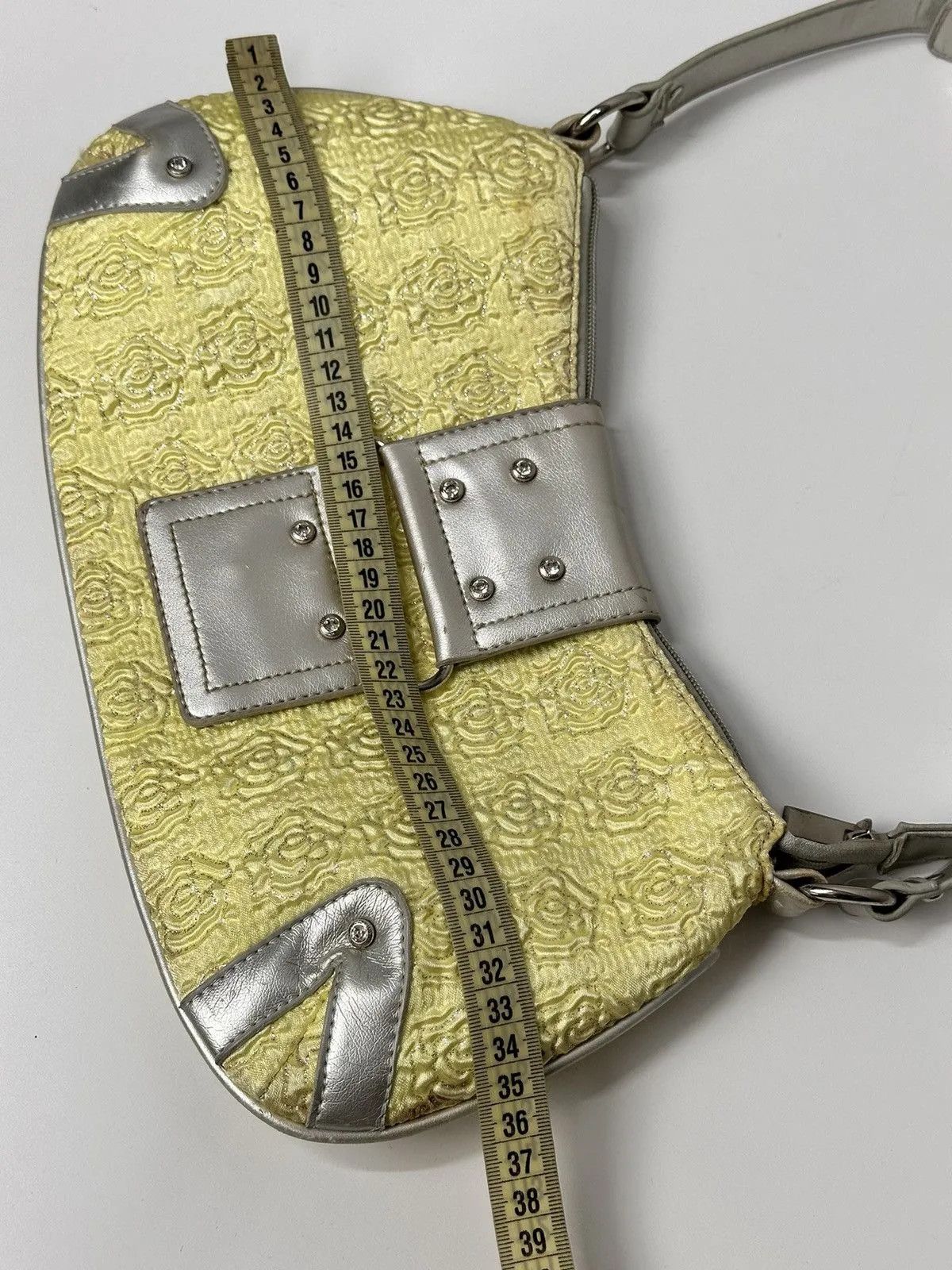 14th Addiction Vintage Japan Guess Leather Bag Yellow Messenger Y2K Size ONE SIZE - 16 Thumbnail
