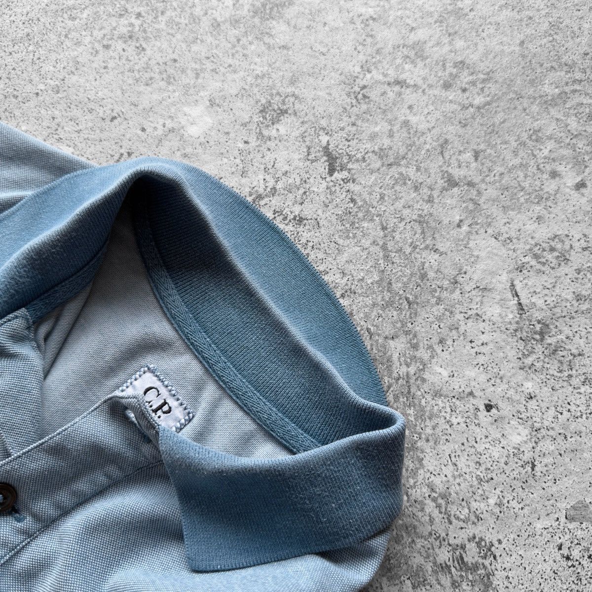C.P. Company × Vintage C.P. Company Men Vintage Blue Short Sleeve Cotton Polo Shirt Size US S / EU 44-46 / 1 - 5 Thumbnail