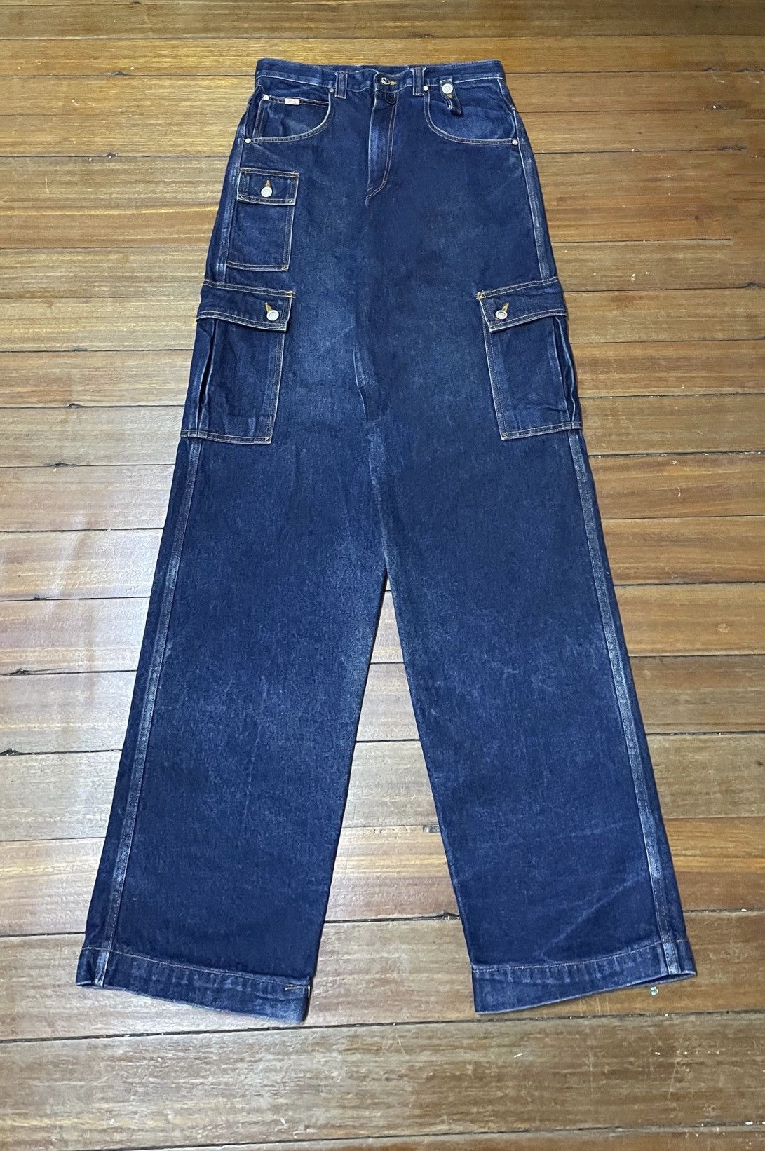 Japanese Brand Rare Design Vintage Assassyn Jeanz Baggy Jeans 1990s Size US 32 / EU 48 - 1 Thumbnail