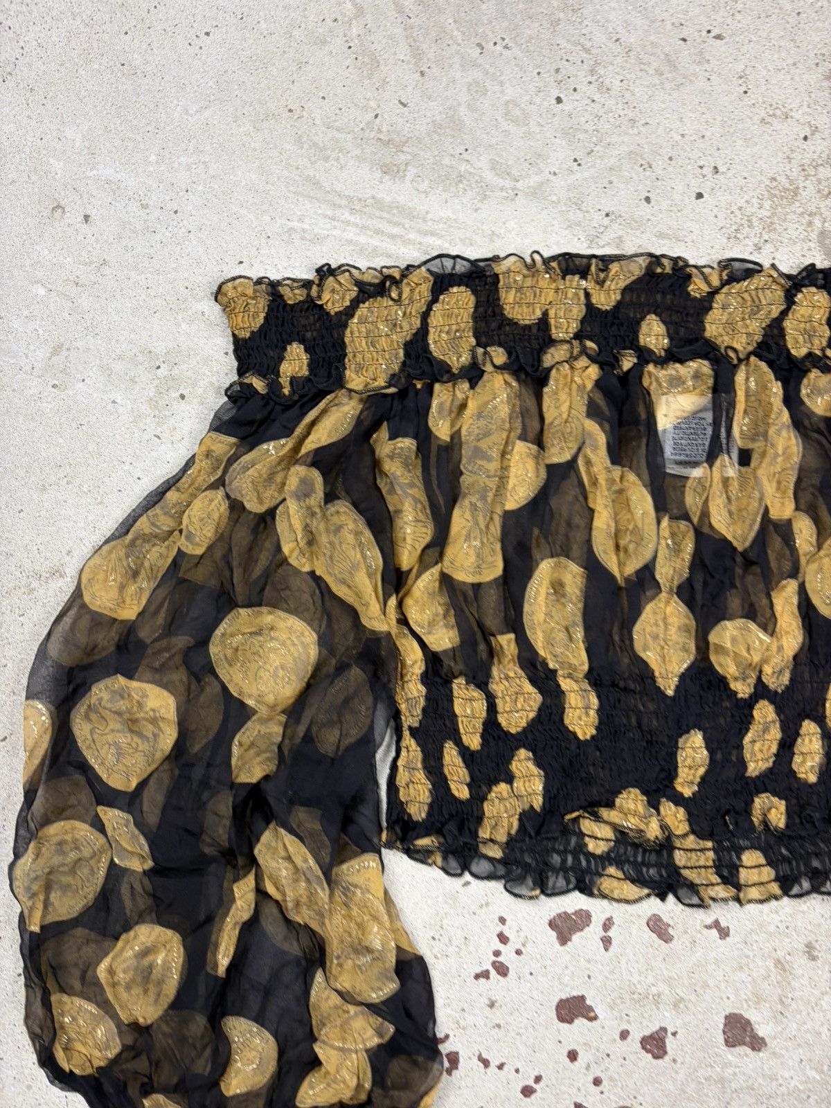 Dolce & Gabbana Vintage 2000s Dolce & Gabbana Silk Mesh Blouse Top Size M / US 6-8 / IT 42-44 - 13 Thumbnail