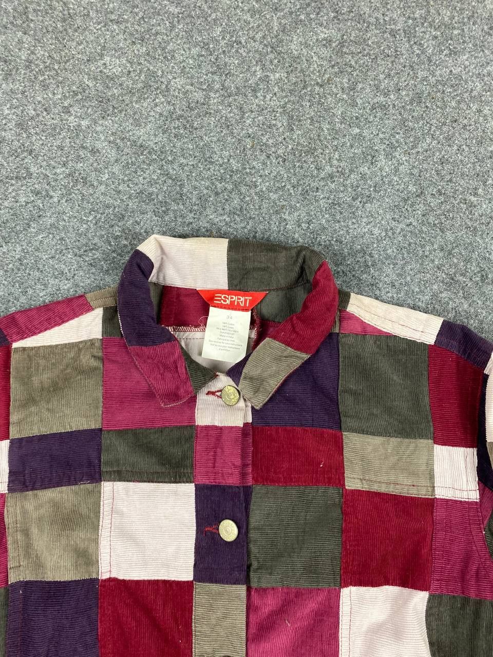 Esprit esprit multicolor patchwork corduroy jacket nice design Size US M / EU 48-50 / 2 - 2 Thumbnail
