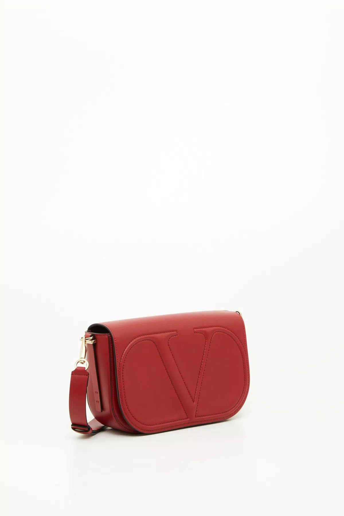 Valentino o1s1wg110426 Size: OS / Vlogo Walk Calfskin Shoulder Bag Red Size ONE SIZE - 2 Thumbnail