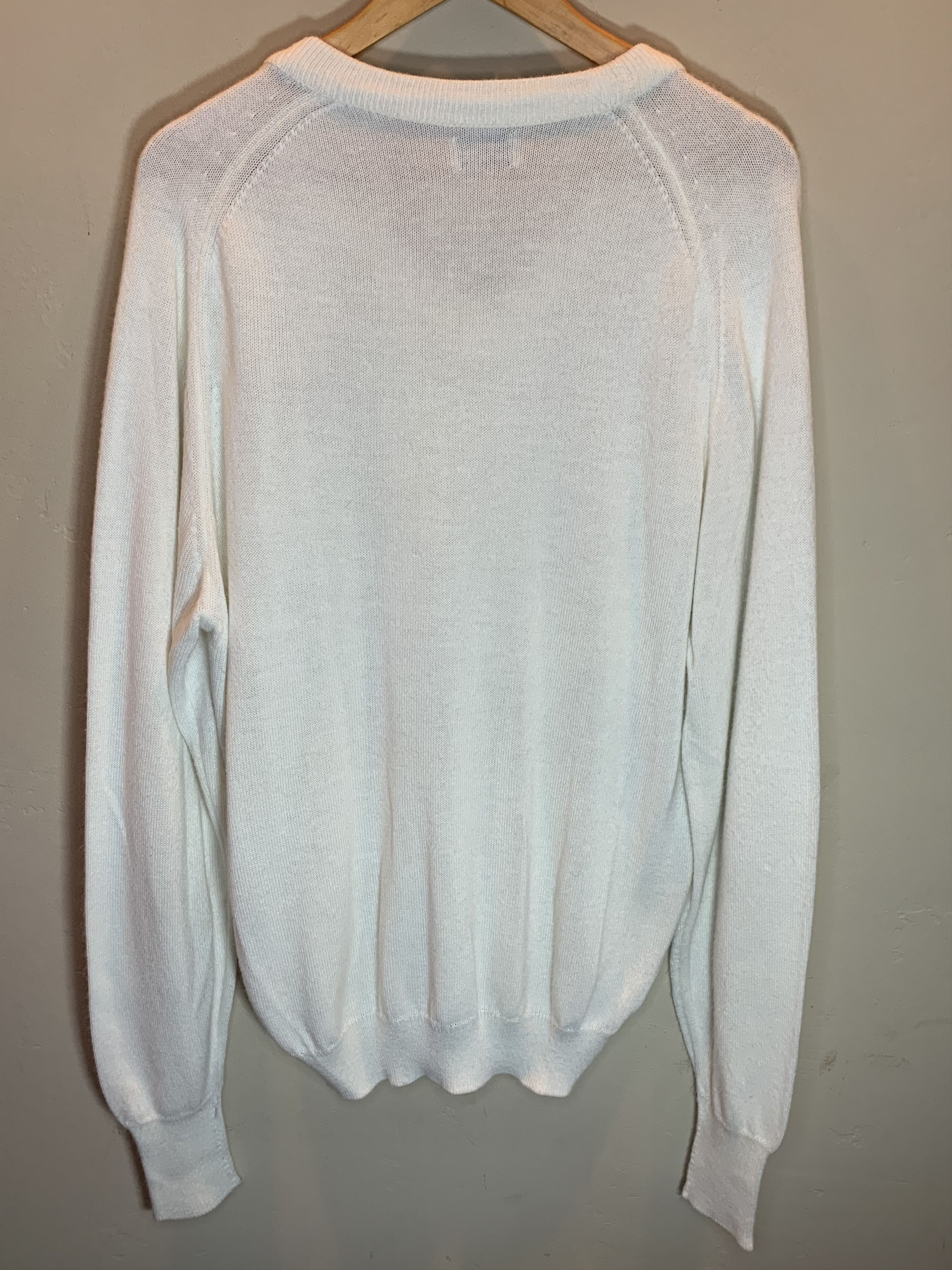 Vintage *RARE* Vintage 60’s Stanford University Knit V-Neck Sweater Size US XL / EU 56 / 4 - 4 Thumbnail