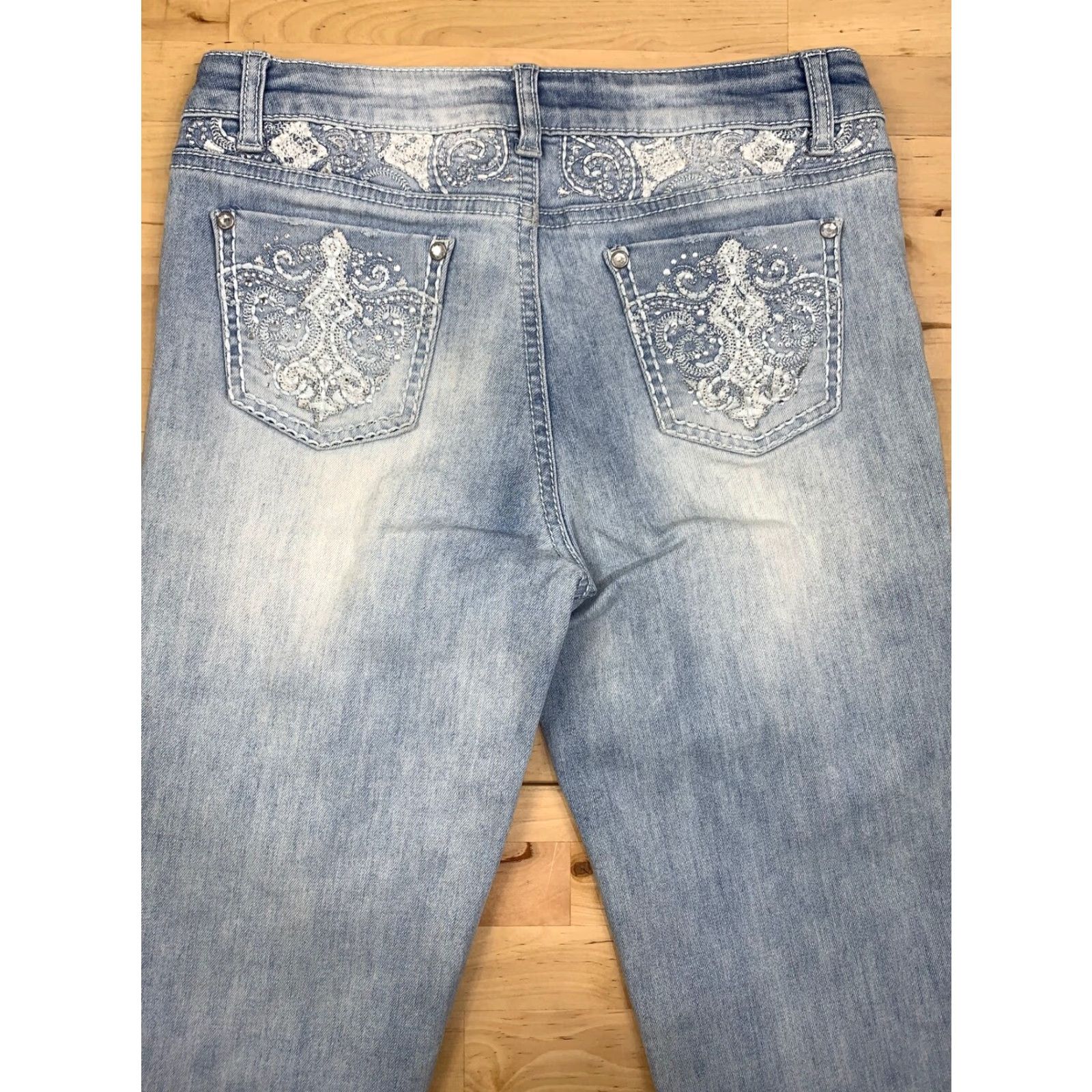 Vintage Womens Arizona Jeans Light Wash Size 14 Reg Arizona Jeans Jeans Blue 26.5in Straight 14 Womens American — Size 36" / US 14 / IT 50 - 5 Thumbnail