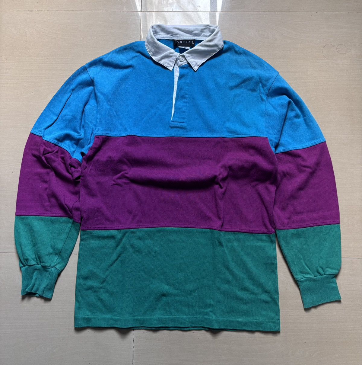 Other Vintage Context Striped Rugby Shirt Size US S / EU 44-46 / 1 - 1 Thumbnail