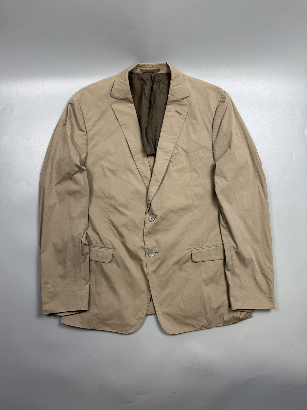Z Zegna Z Zegna Cotton Nylon Modern Blazer (Y1266) Size 46R - 1 Thumbnail