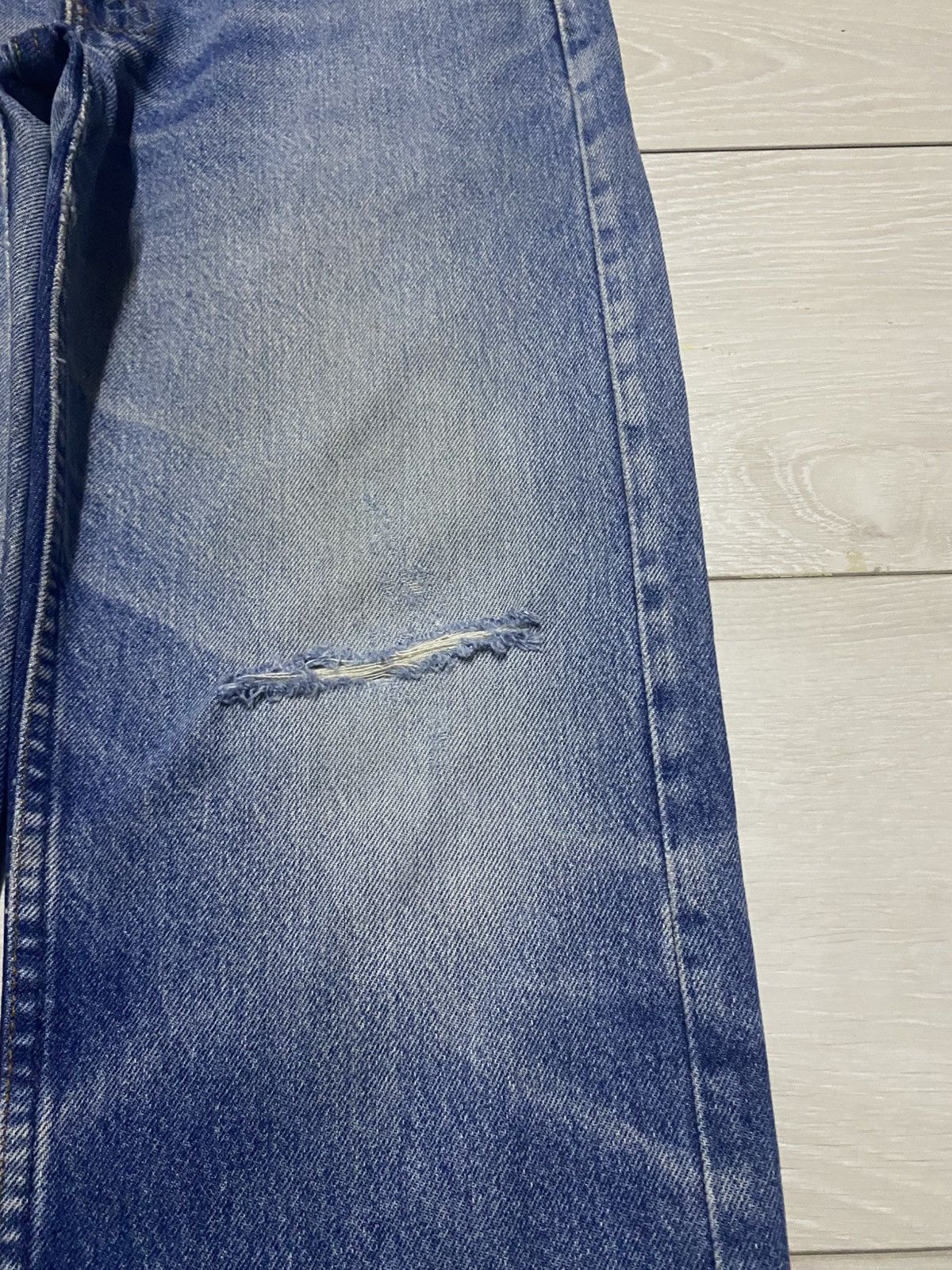 Levi's Vintage Levis 505 90s Faded Wash Distressed Jeans Size US 29 - 8 Thumbnail