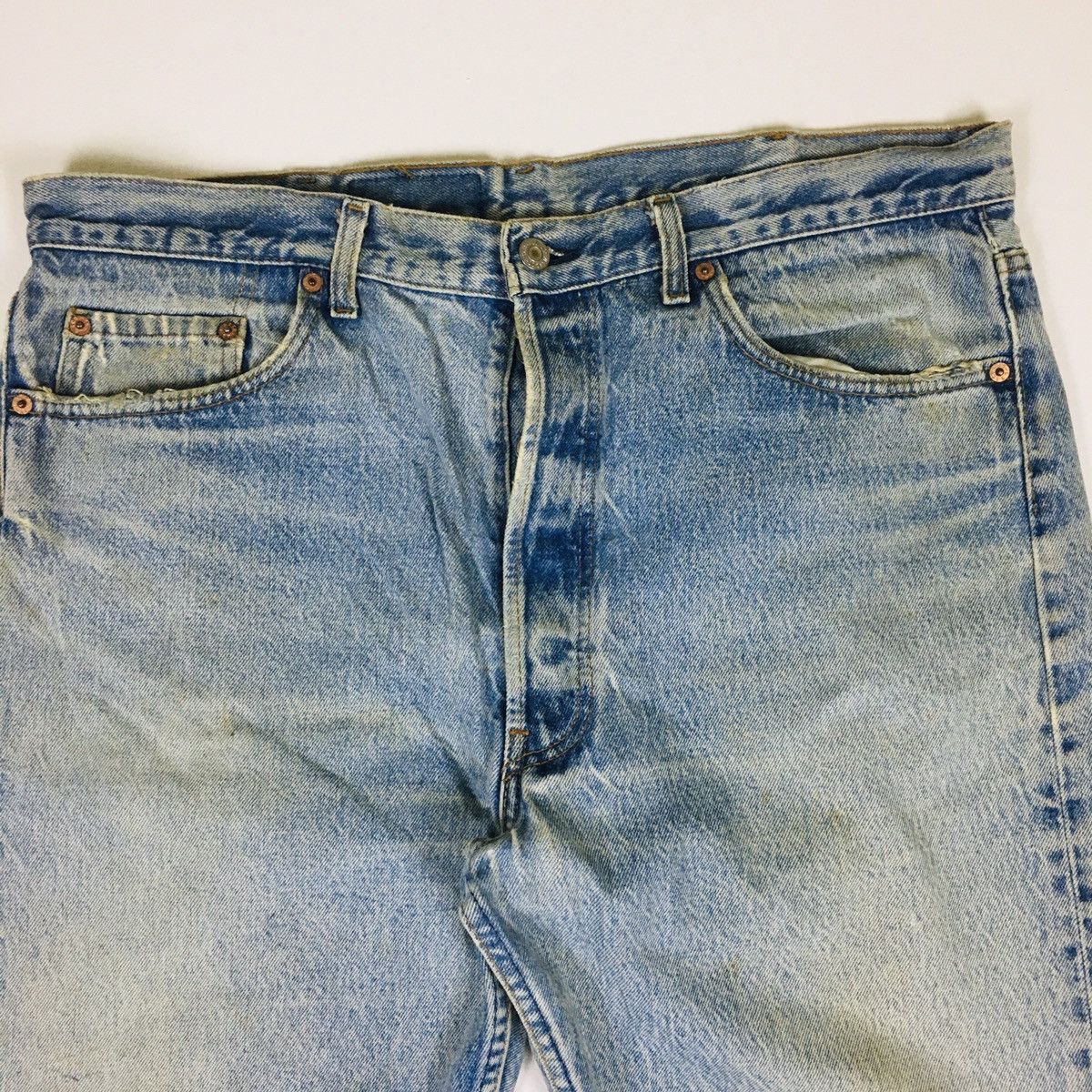 Levi's Vintage Clothing Vintage Levi’s 501xx Distress Denim Size US 40 / EU 56 - 4 Thumbnail
