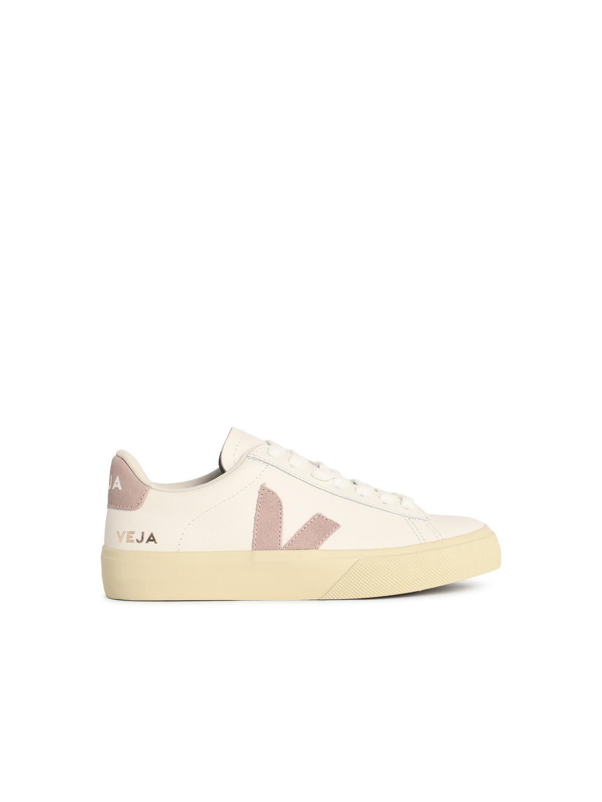 VEJA 'Campo' White Leather Sneakers