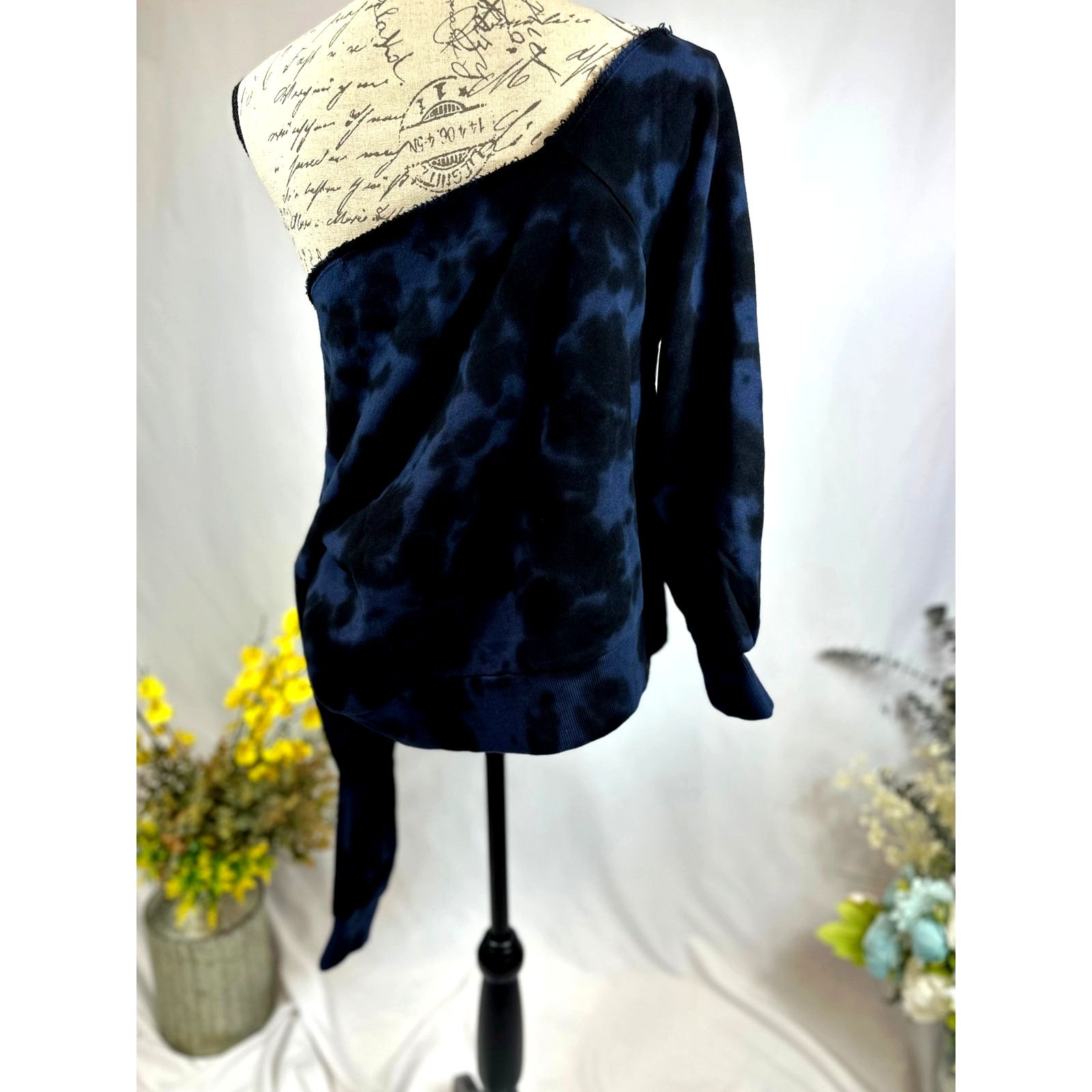Other 525 America French Terry One Shoulder Top Indigo L Size L / US 10 / IT 46 - 10 Thumbnail