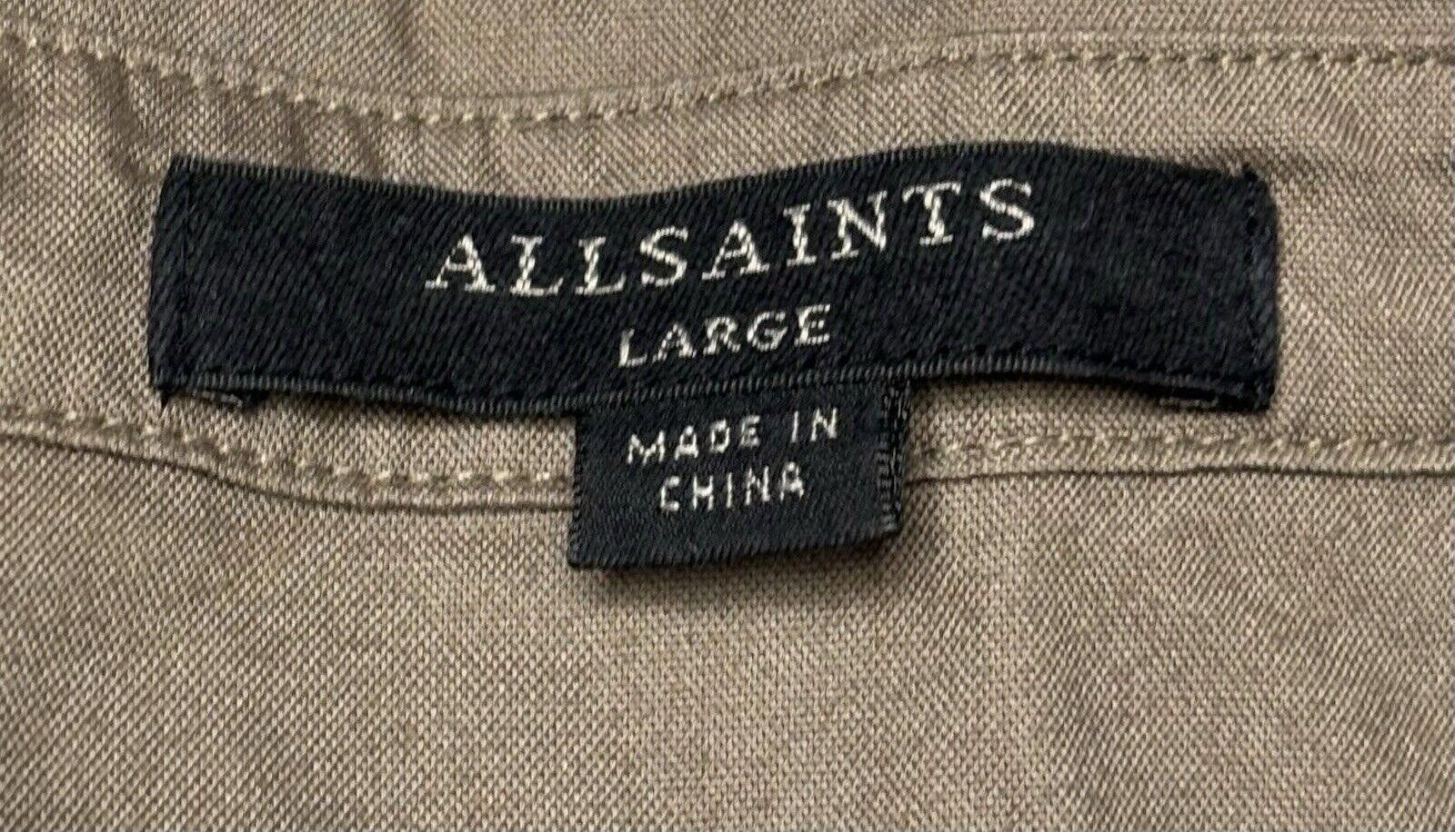 Allsaints All Saints Lamont Shirt Dress Women's Large Pockets Military Size L / US 10 / IT 46 - 2 Thumbnail