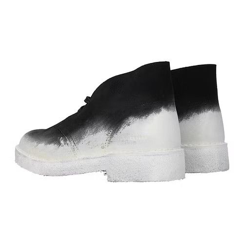 ob1o1e0324 Ankle Boots in Black & Chalk